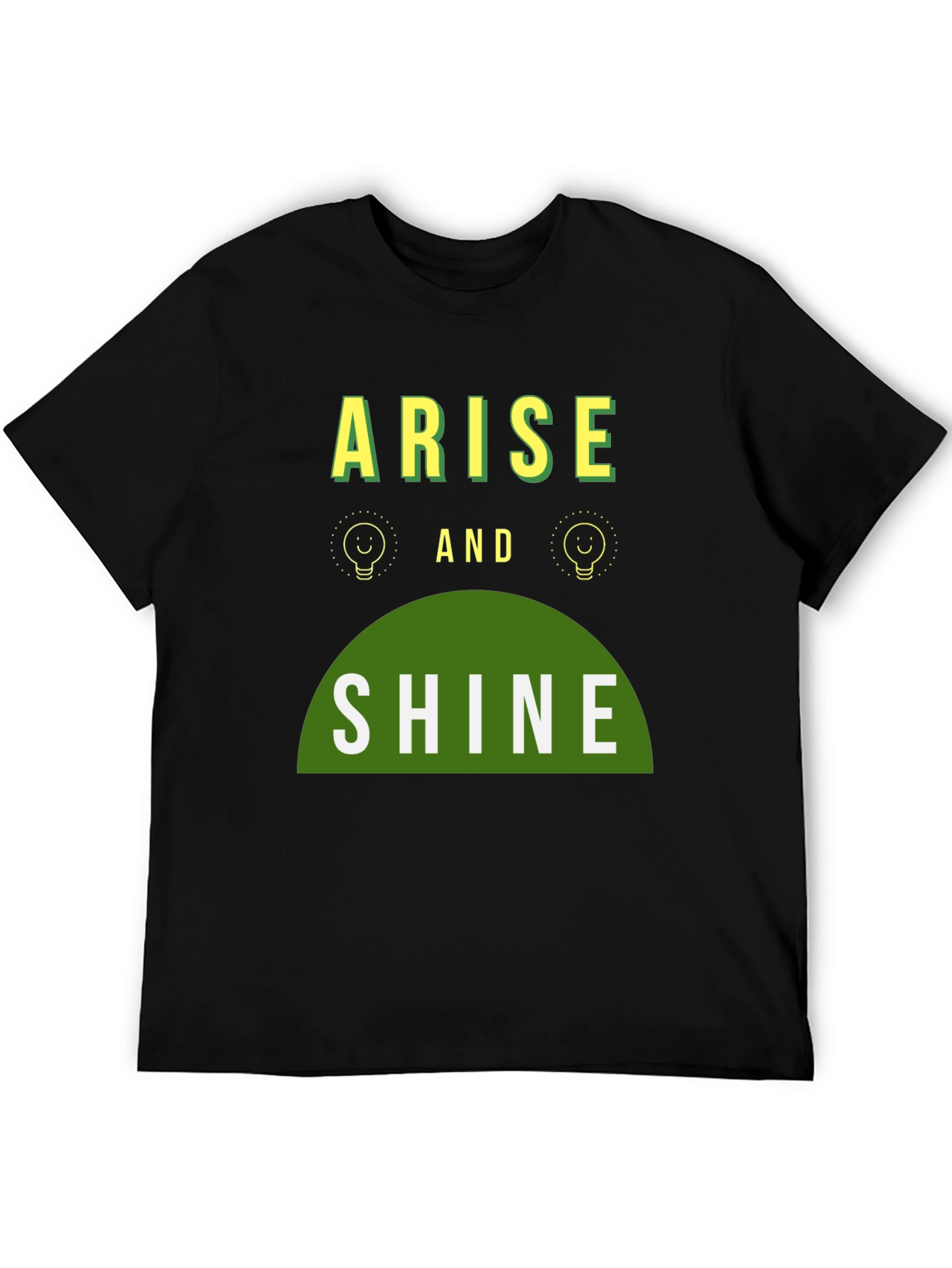 Arise and Shine Graphic Tee - Black Cotton Blend
