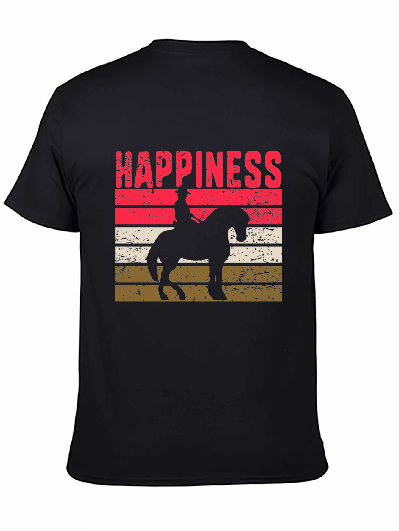 Happiness Horse Rider Silhouette T-Shirt