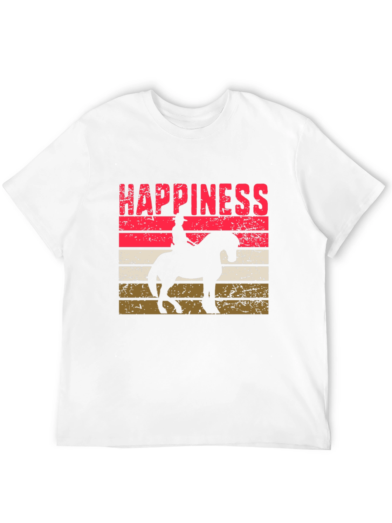 Happiness Horse Rider Silhouette T-Shirt