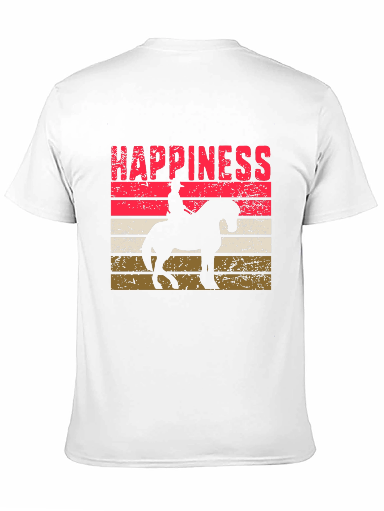 Happiness Horse Rider Silhouette T-Shirt