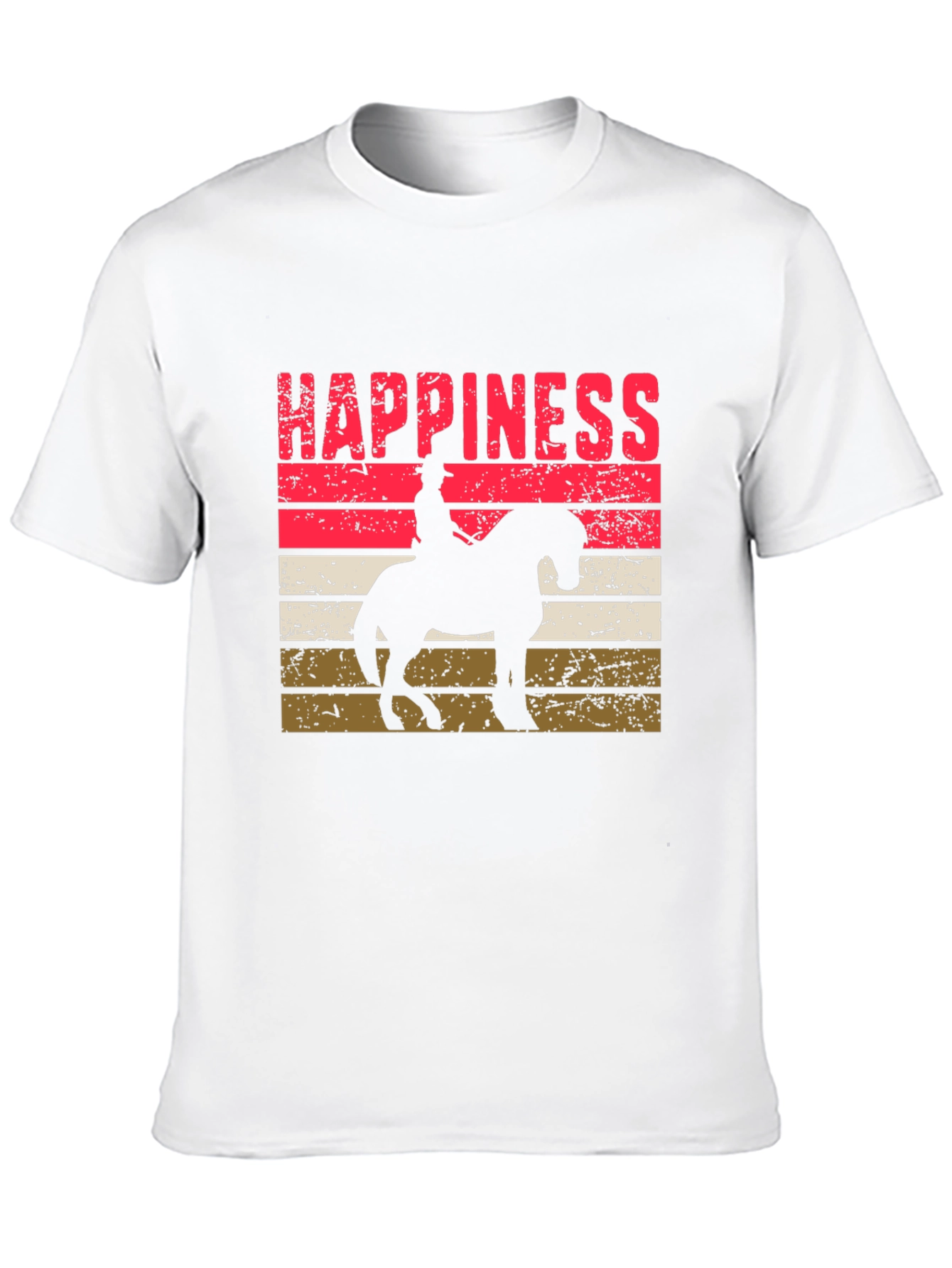Happiness Horse Rider Silhouette T-Shirt