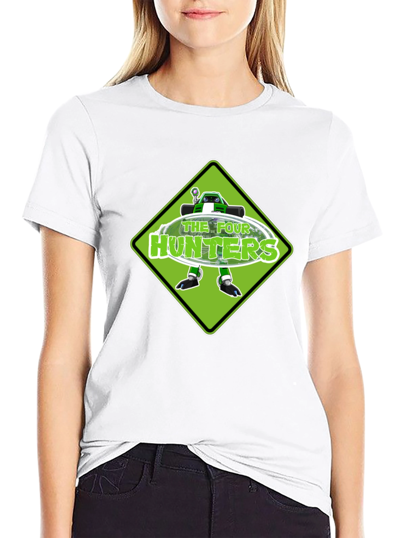 The Four Hunters Green Diamond Black T-Shirt