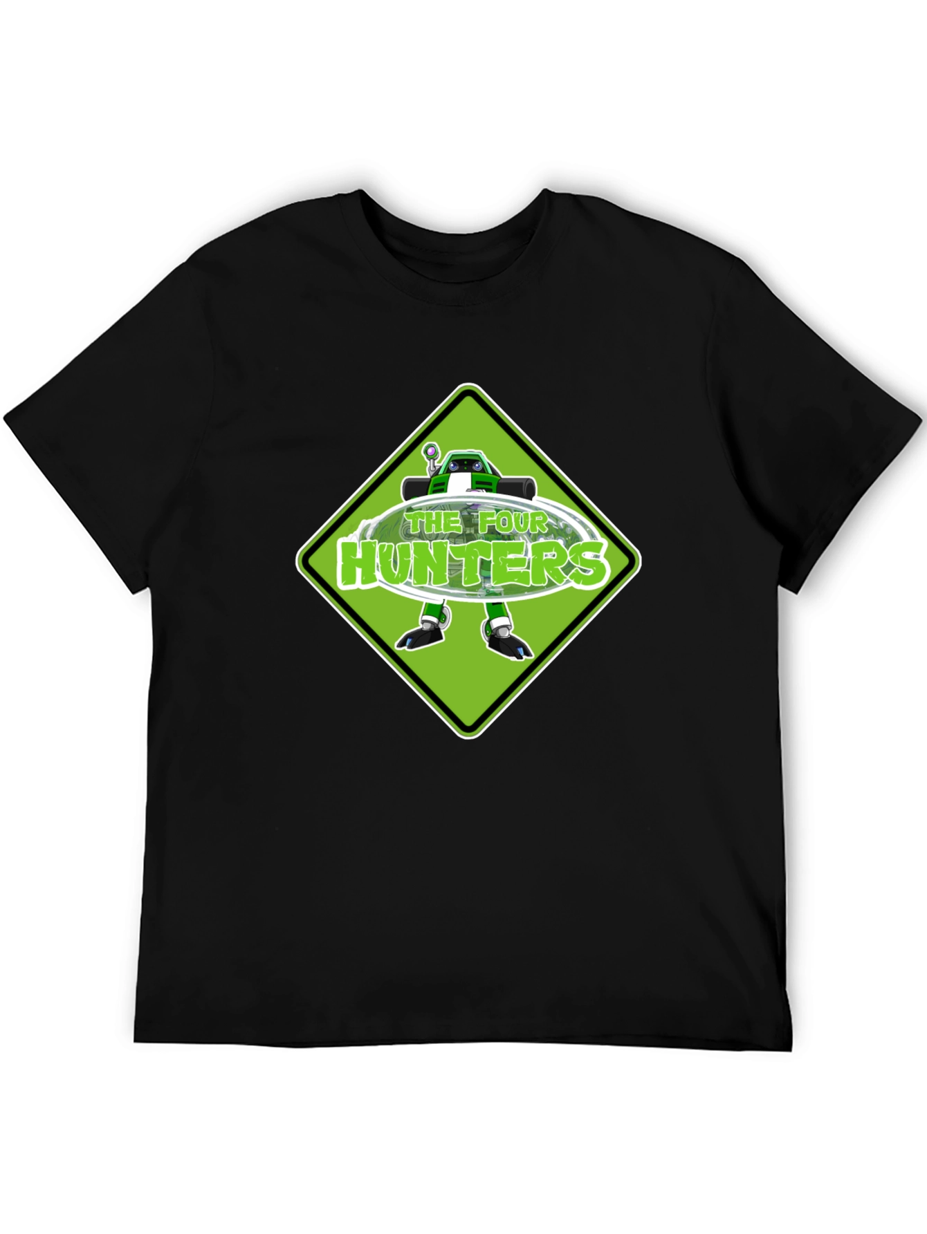 The Four Hunters Green Diamond Black T-Shirt