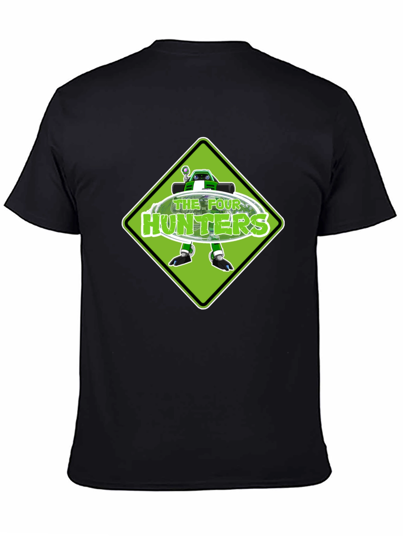 The Four Hunters Green Diamond Black T-Shirt