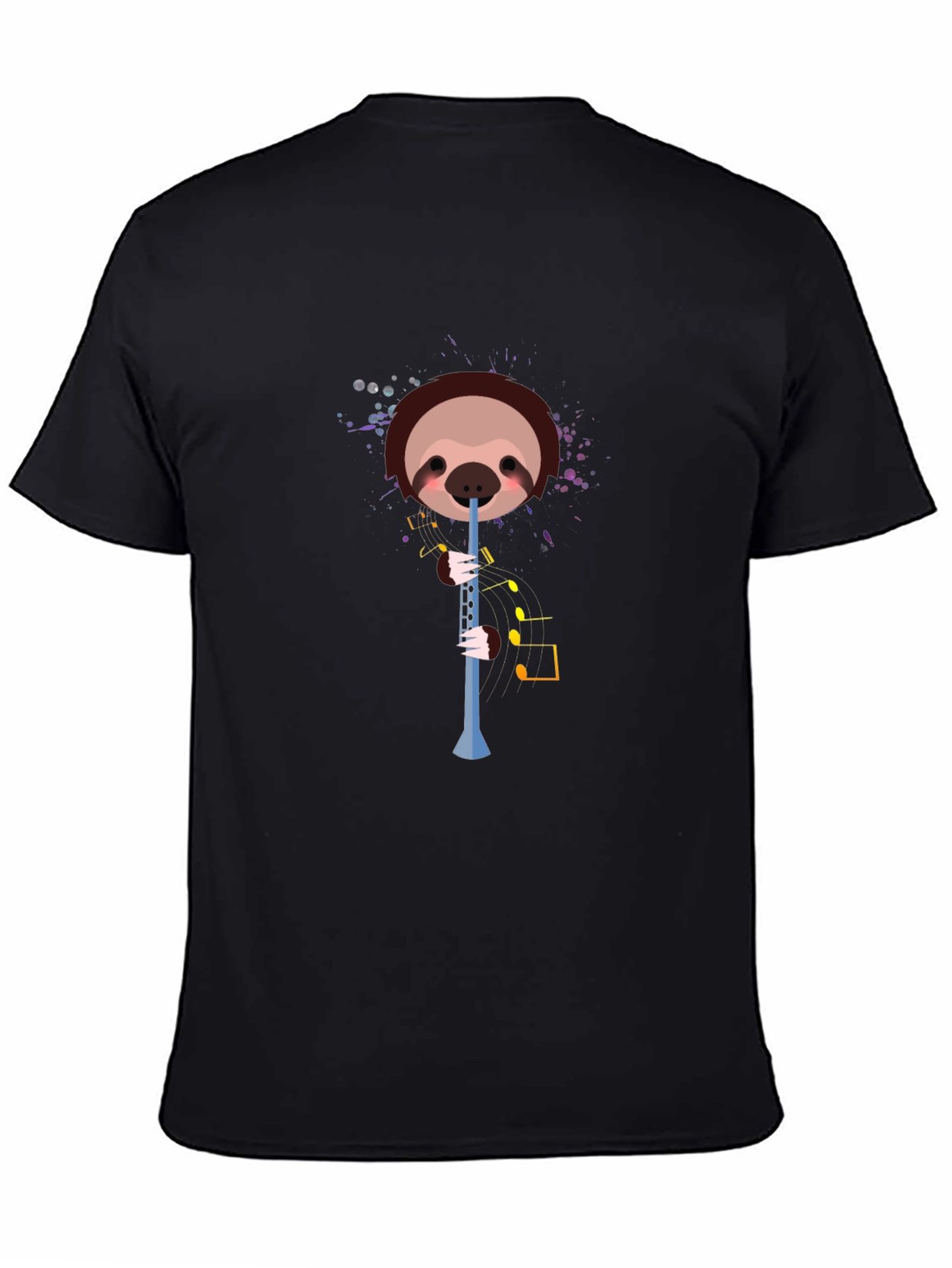 Sloth Clarinet T-Shirt - Funny Music Lover Tee