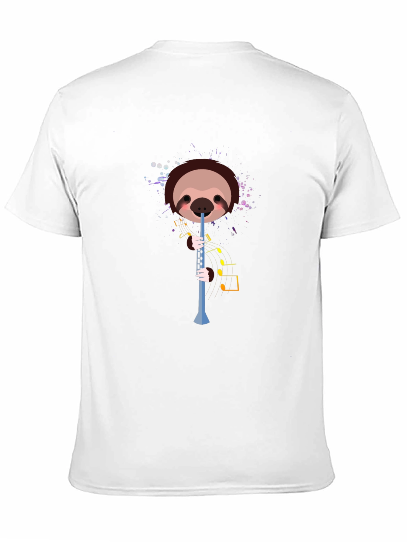 Sloth Clarinet T-Shirt - Funny Music Lover Tee