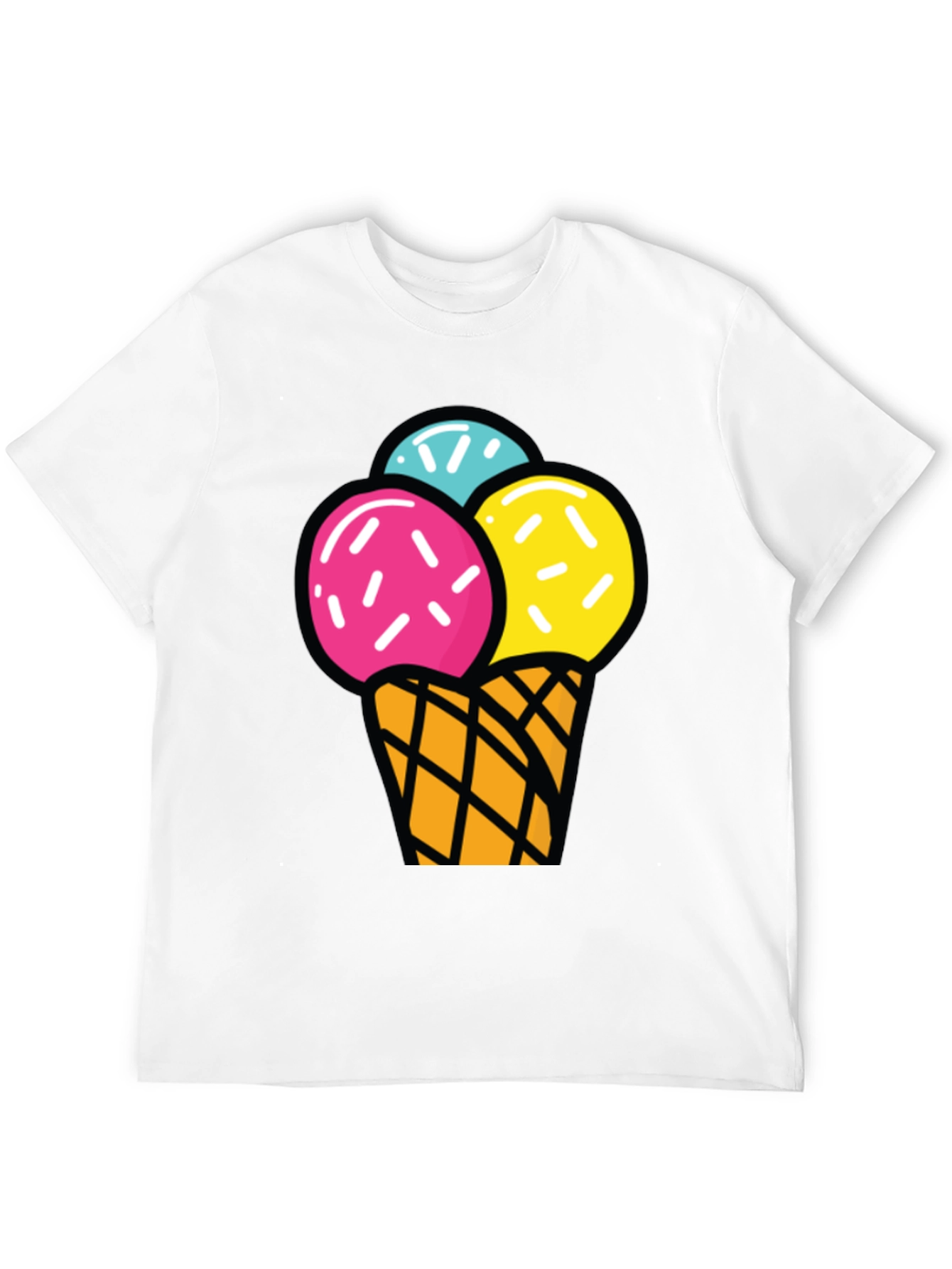 Ice Cream Graphic T-Shirt - Fun Summer Style