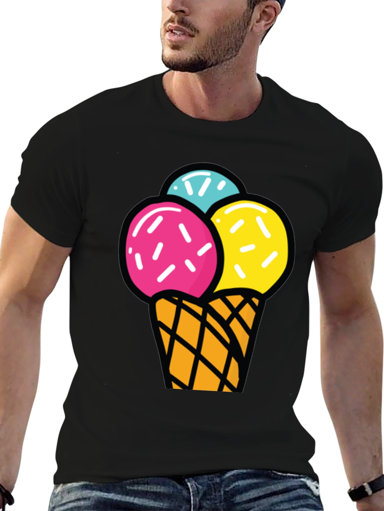 Ice Cream Graphic T-Shirt - Fun Summer Style
