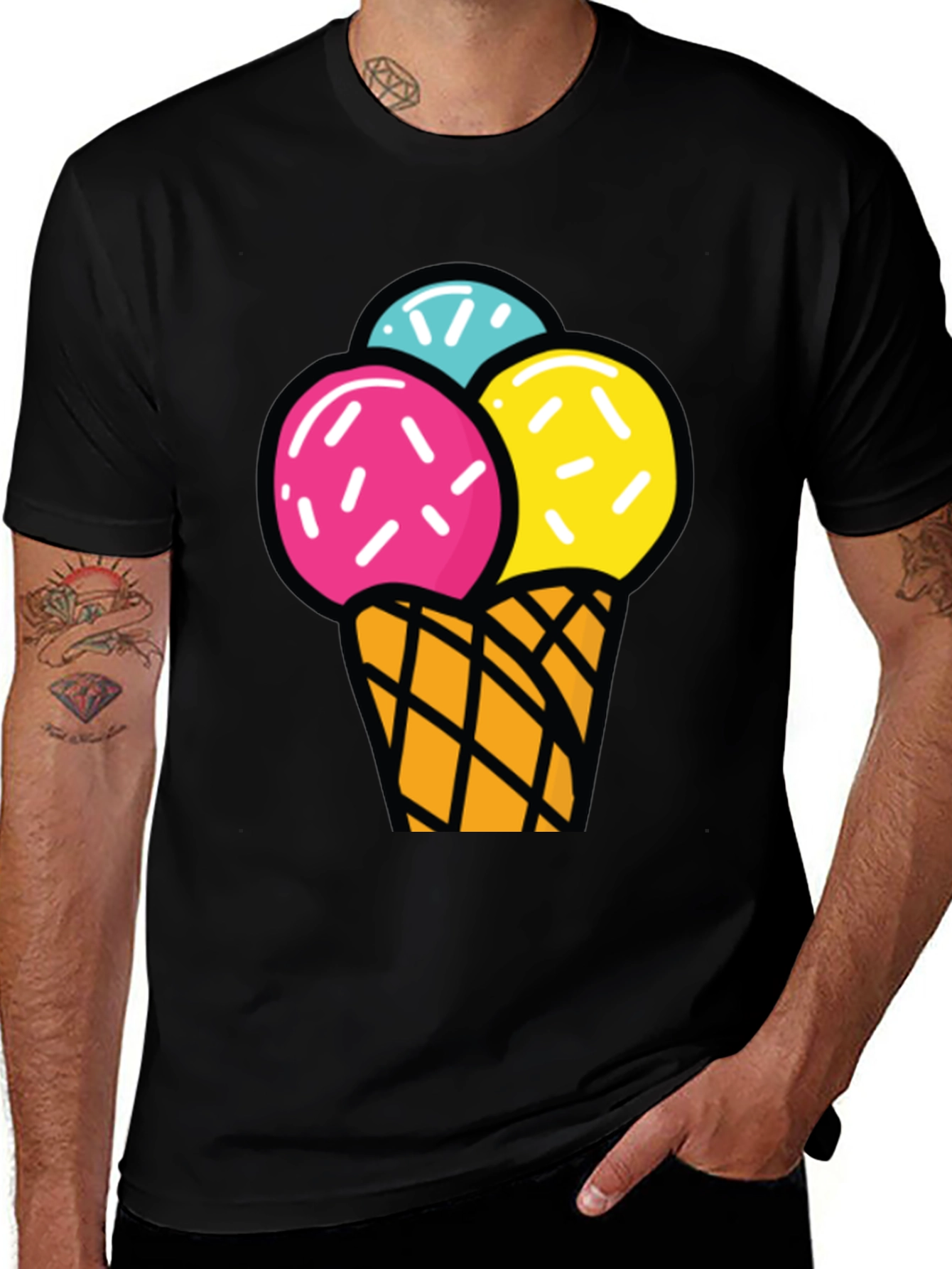 Ice Cream Graphic T-Shirt - Fun Summer Style