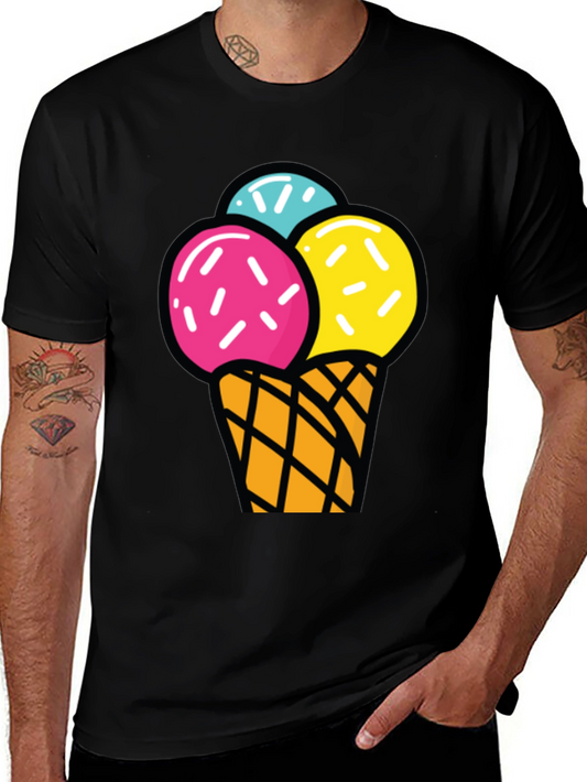 Ice Cream Graphic T-Shirt - Fun Summer Style