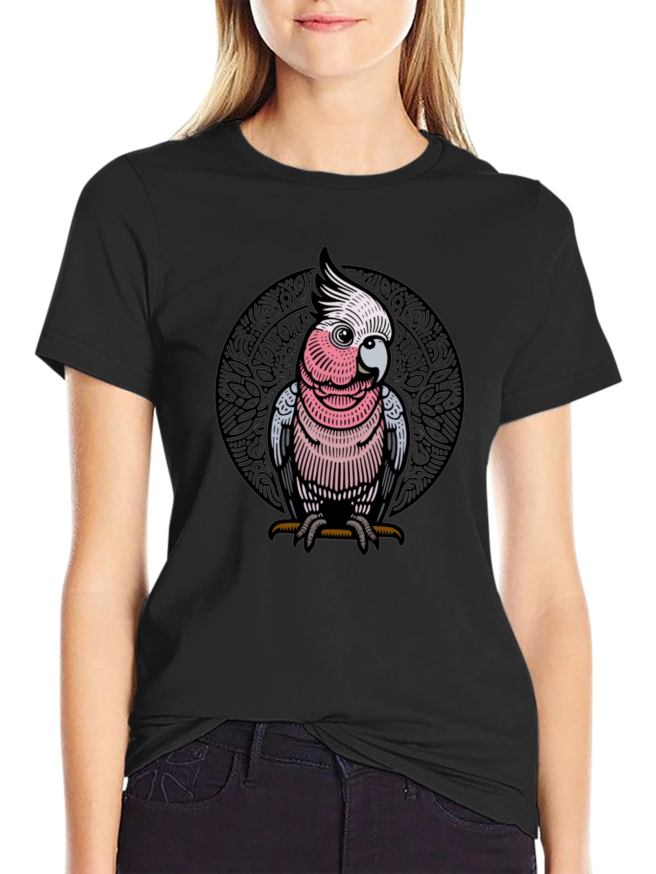 Pink Cockatoo Graphic Tee