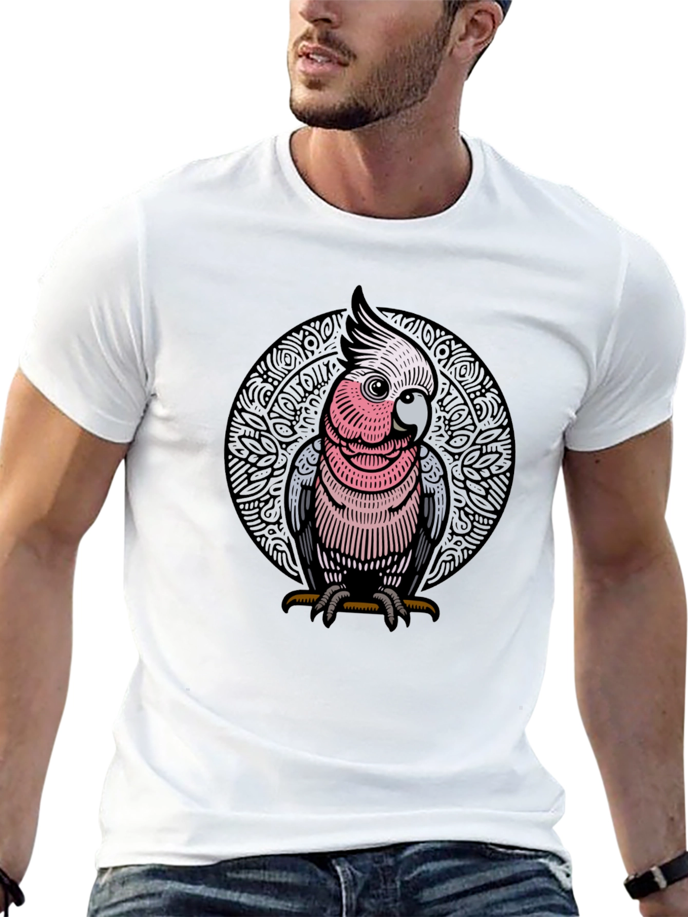 Pink Cockatoo Graphic Tee