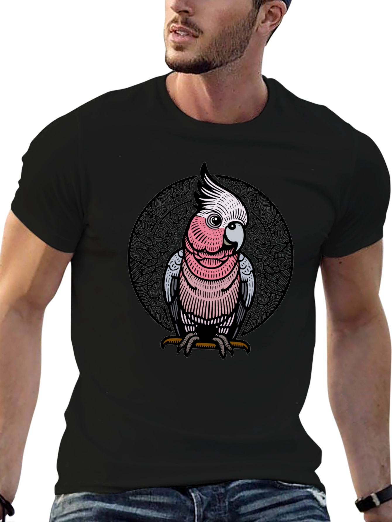 Pink Cockatoo Graphic Tee
