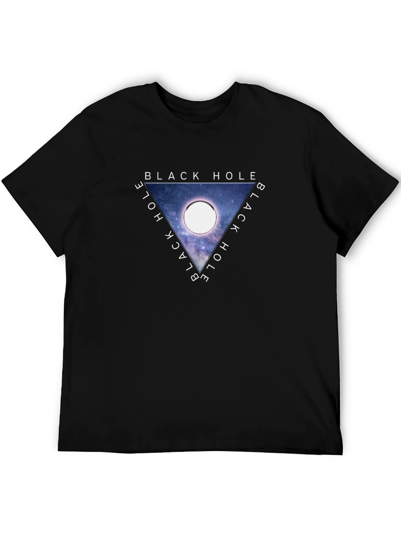 Black Hole Graphic Tee - Trendy Space T-Shirt