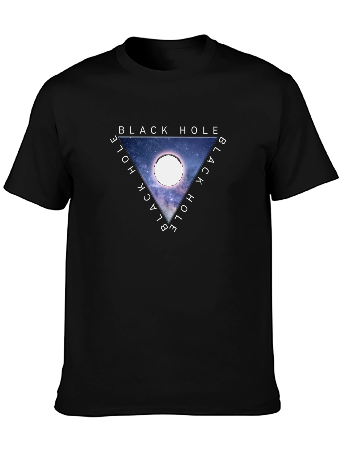 Black Hole Graphic Tee - Trendy Space T-Shirt