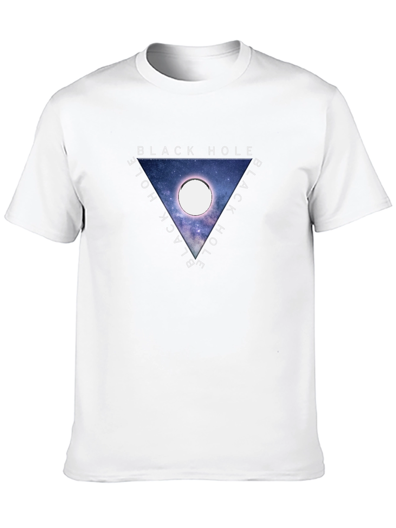 Black Hole Graphic Tee - Trendy Space T-Shirt