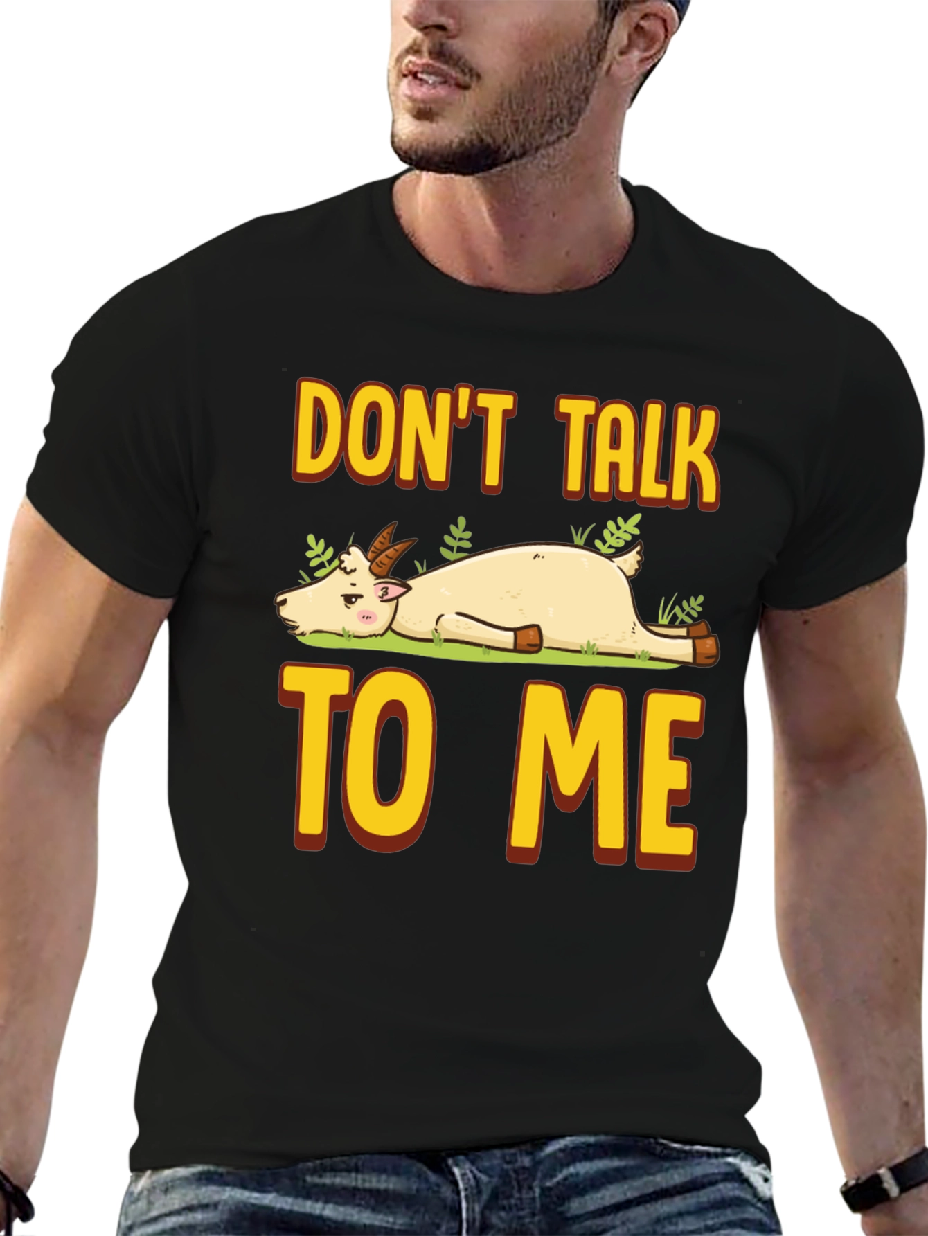 Dont Talk To Me Goat Graphic T-Shirt