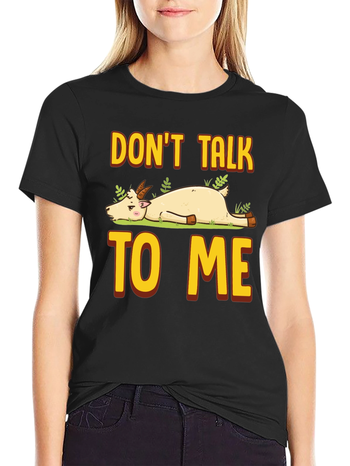 Dont Talk To Me Goat Graphic T-Shirt