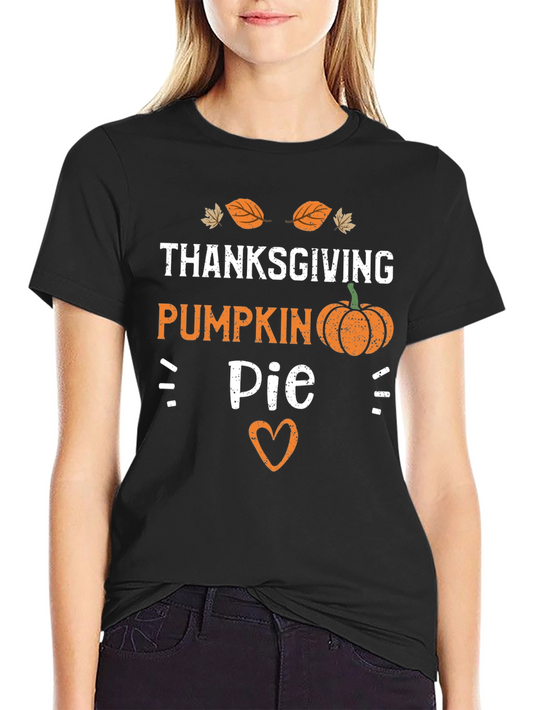 Thanksgiving Pumpkin Pie Graphic T-Shirt
