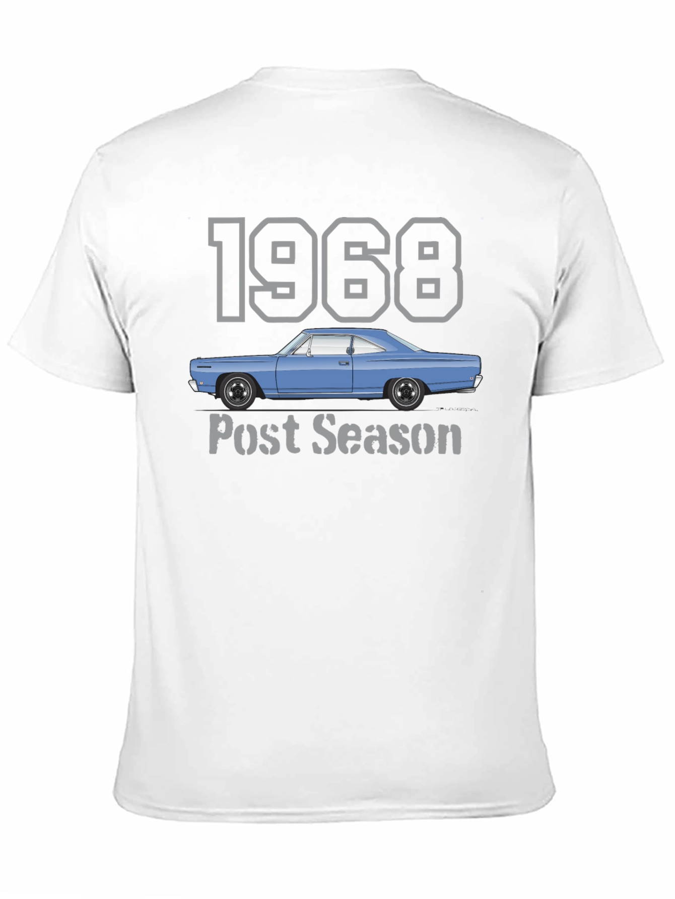 1968 Car Post Season Black T-Shirt