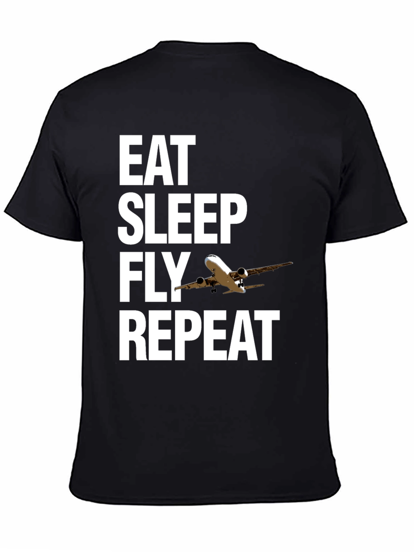 Eat Sleep Fly Repeat Aviation T-Shirt