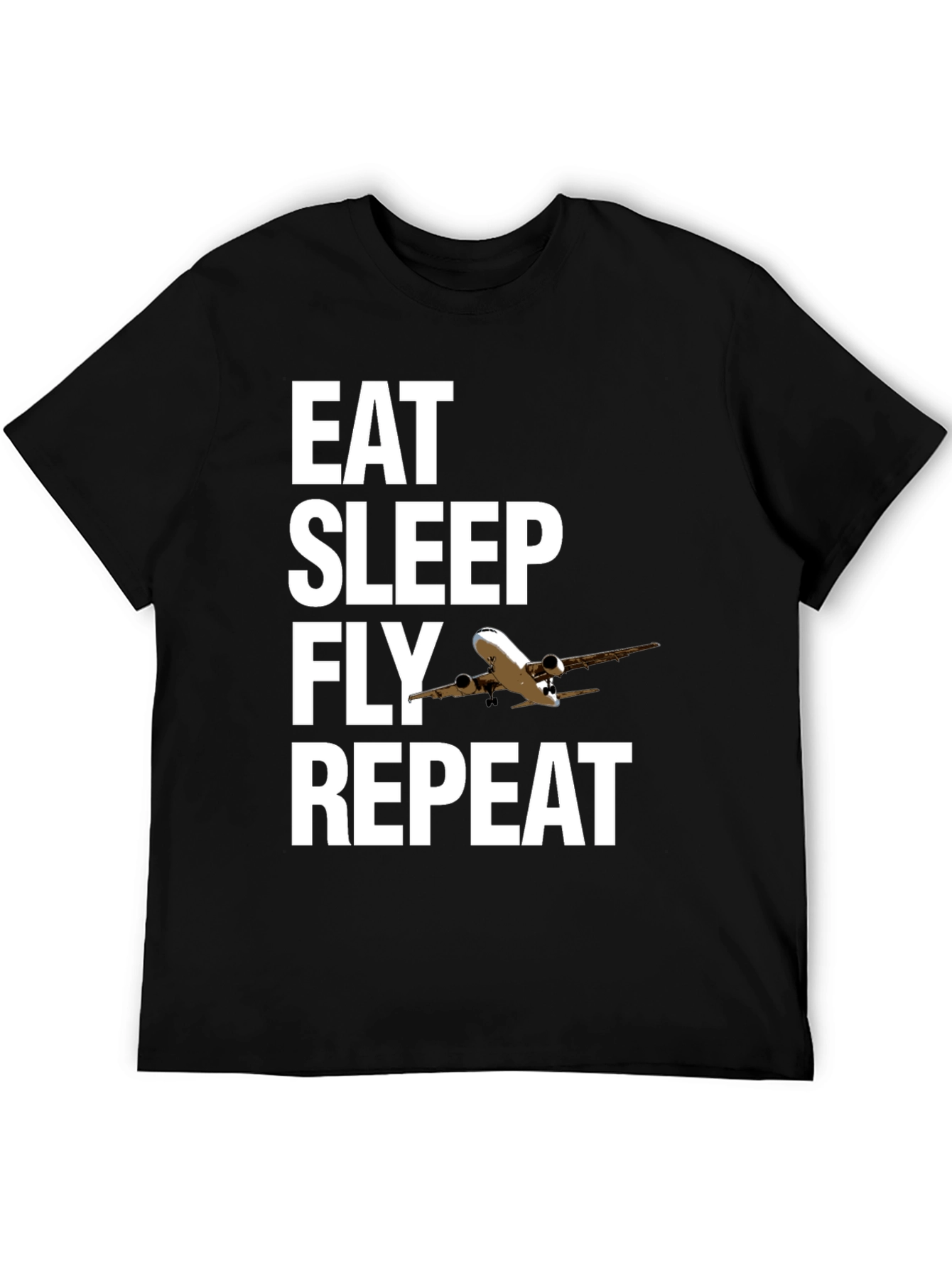 Eat Sleep Fly Repeat Aviation T-Shirt