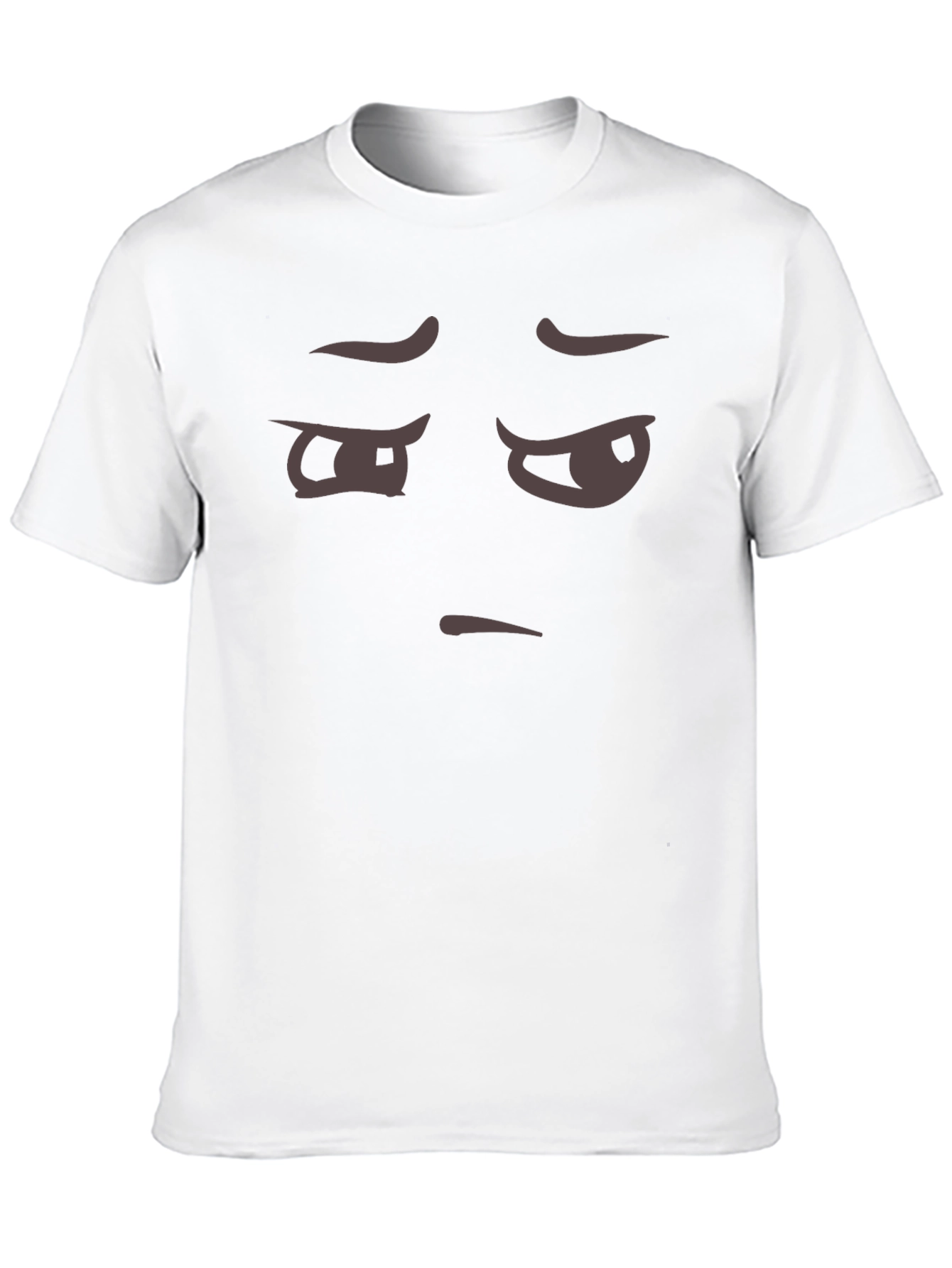 Skeptical Emoji Black T-Shirt