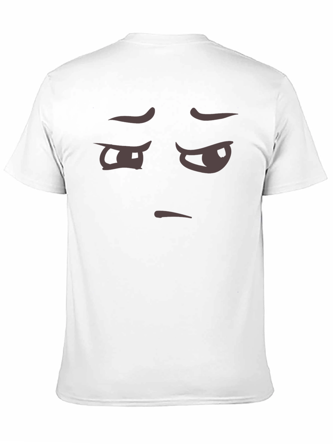 Skeptical Emoji Black T-Shirt