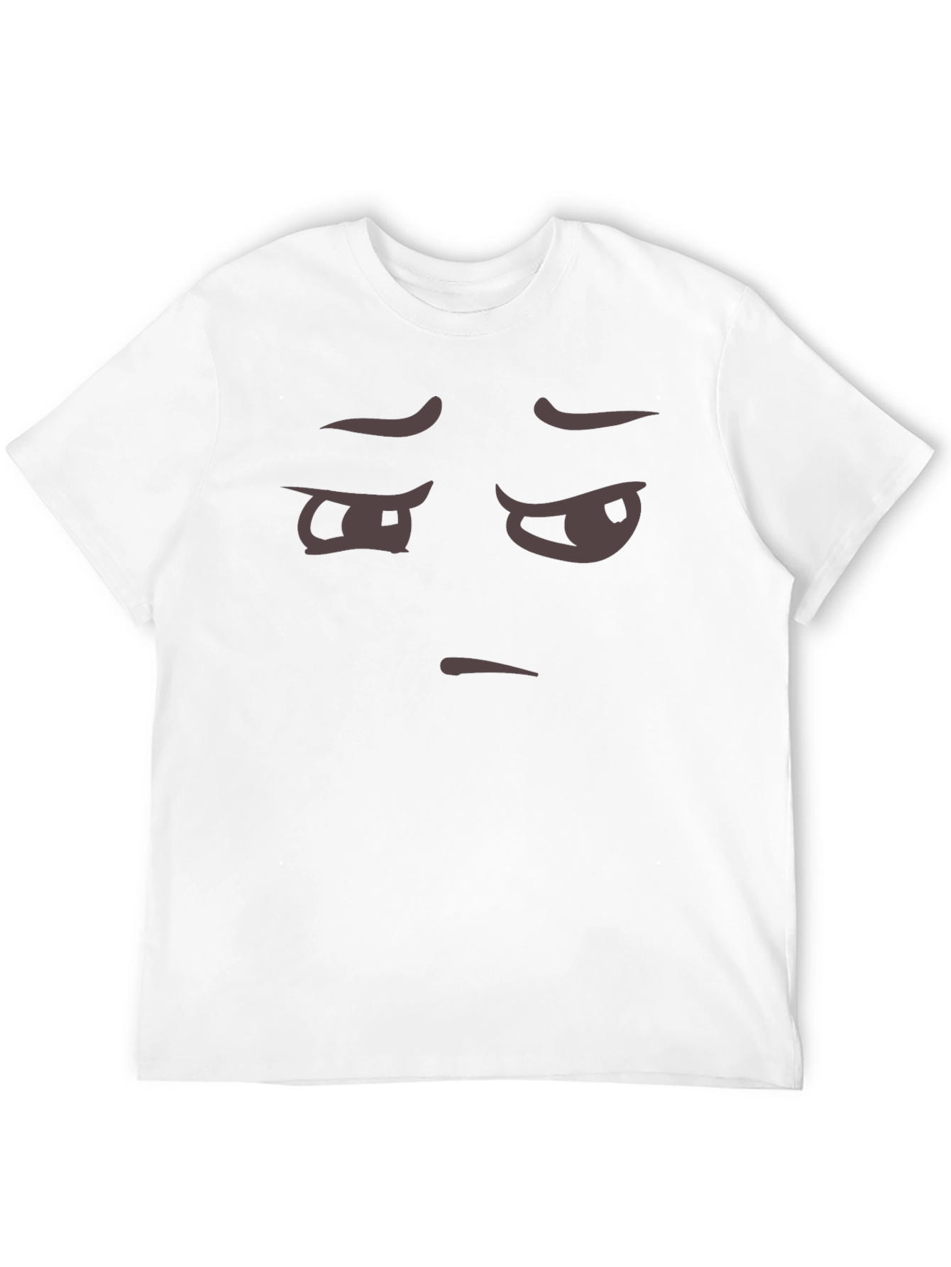 Skeptical Emoji Black T-Shirt