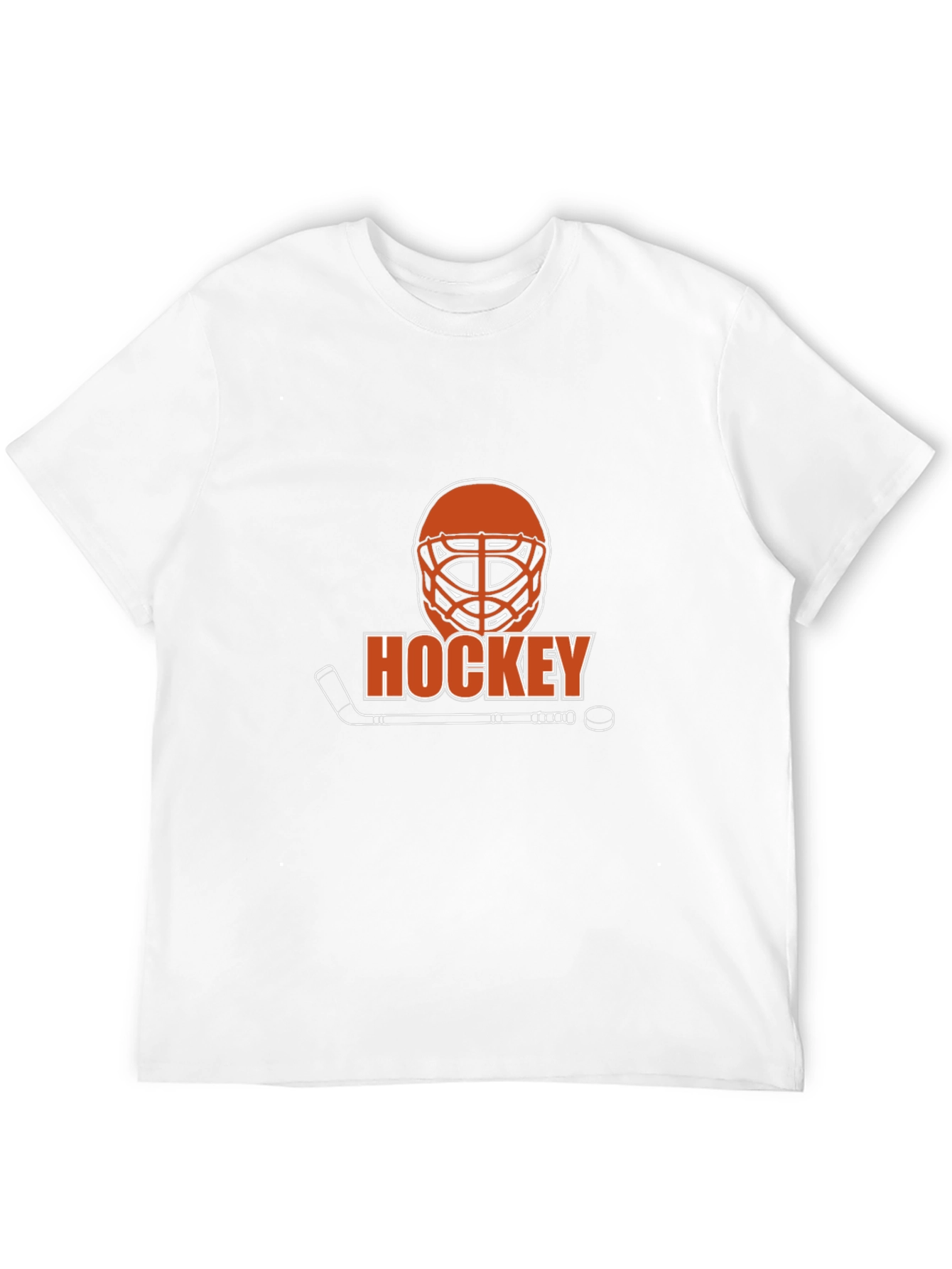Hockey Graphic T-Shirt - Black Cotton Tee