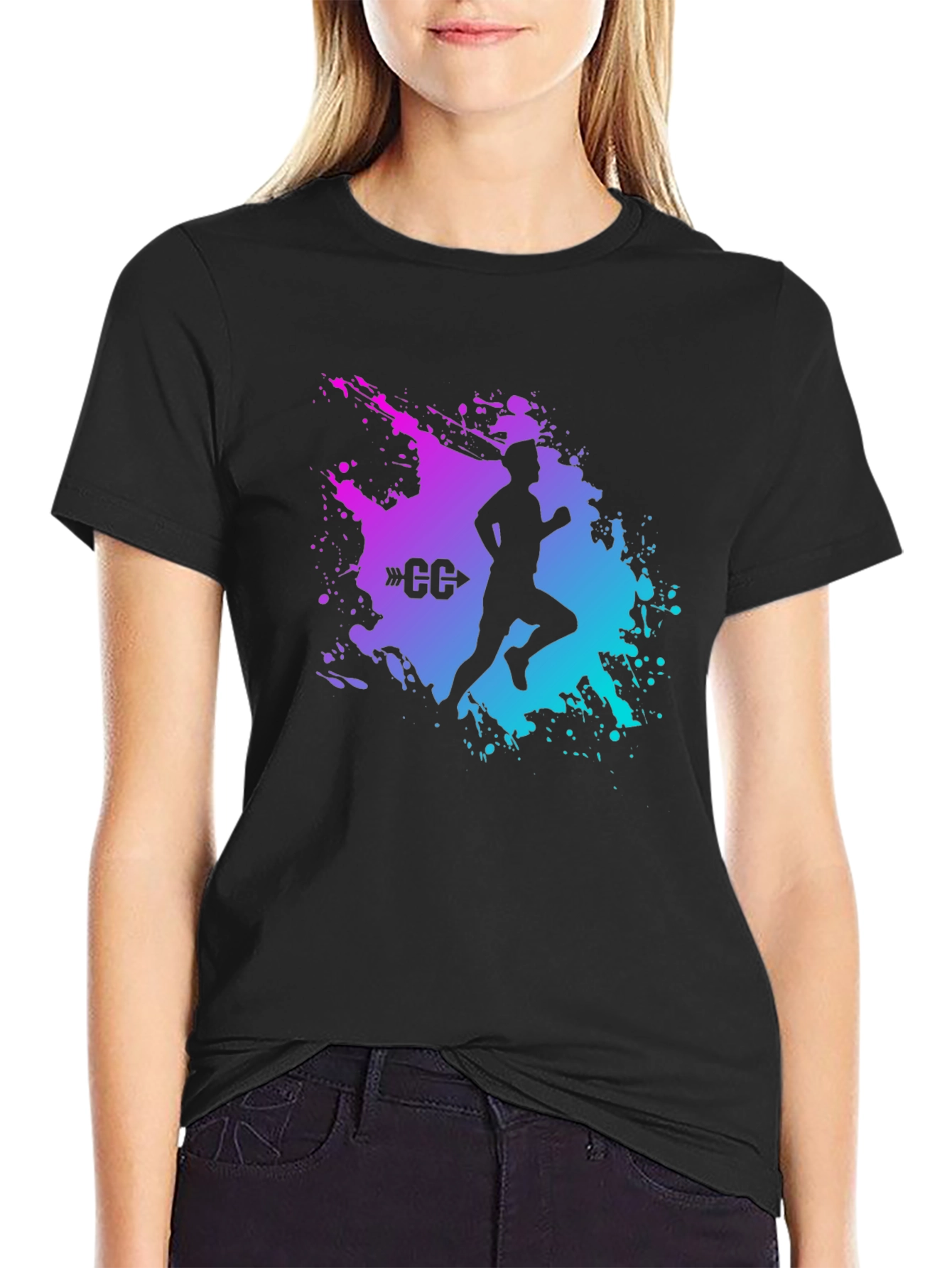 Cross Country Runner Graphic T-Shirt - Sporty Tee