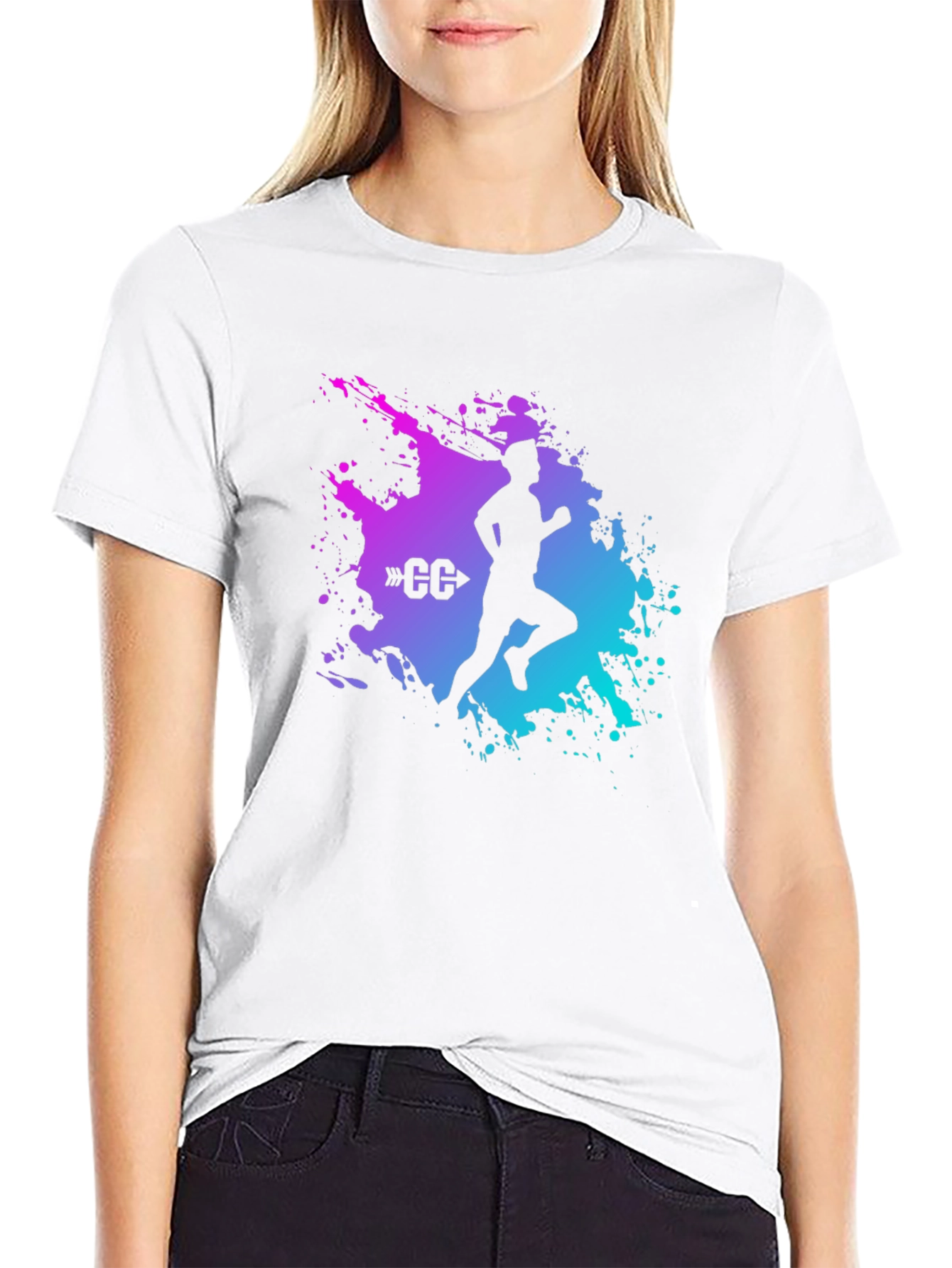 Cross Country Runner Graphic T-Shirt - Sporty Tee
