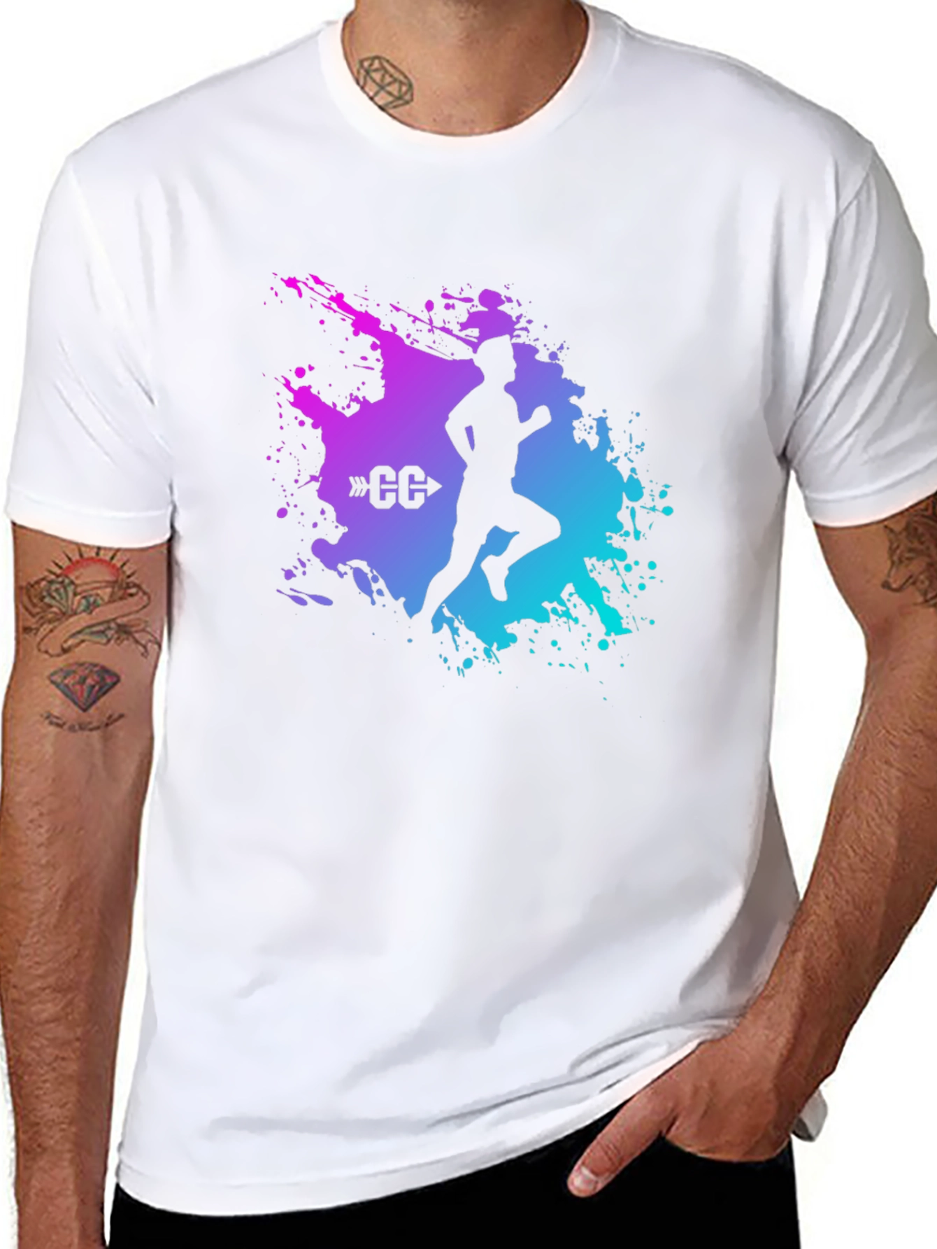 Cross Country Runner Graphic T-Shirt - Sporty Tee