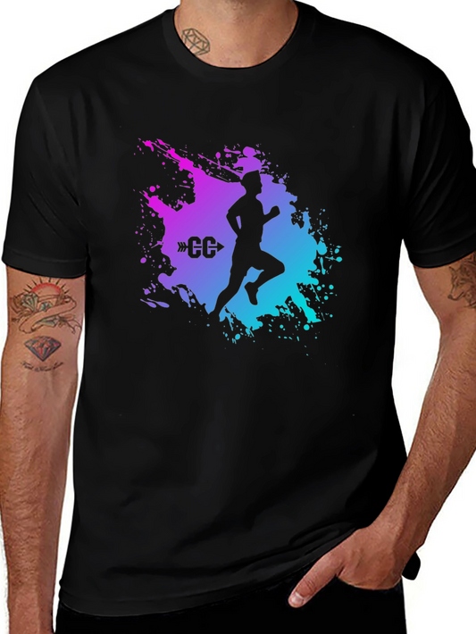 Cross Country Runner Graphic T-Shirt - Sporty Tee