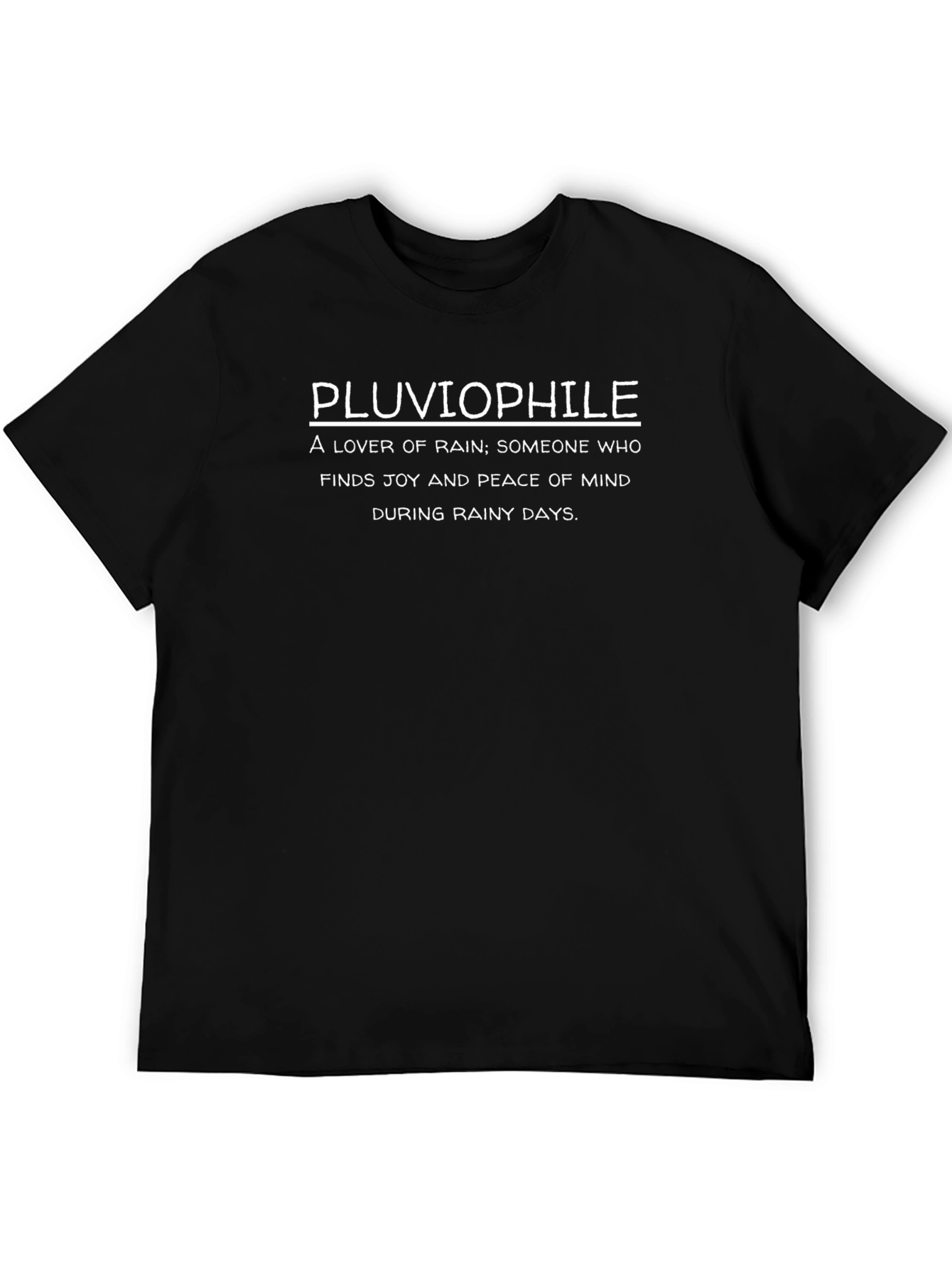Pluviophile Definition T-Shirt - Rain Lover Apparel