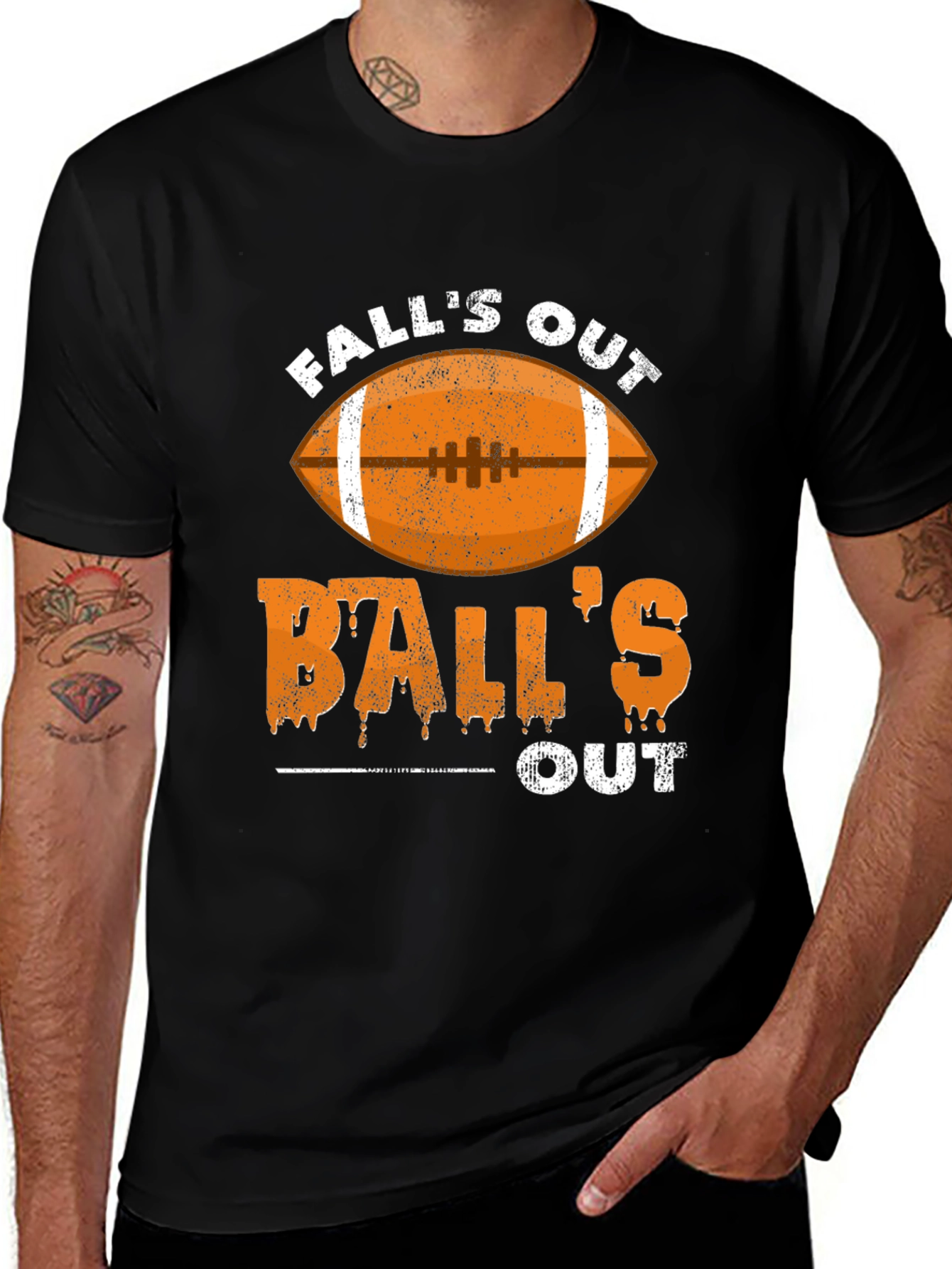 Falls Out Balls Out Football T-Shirt