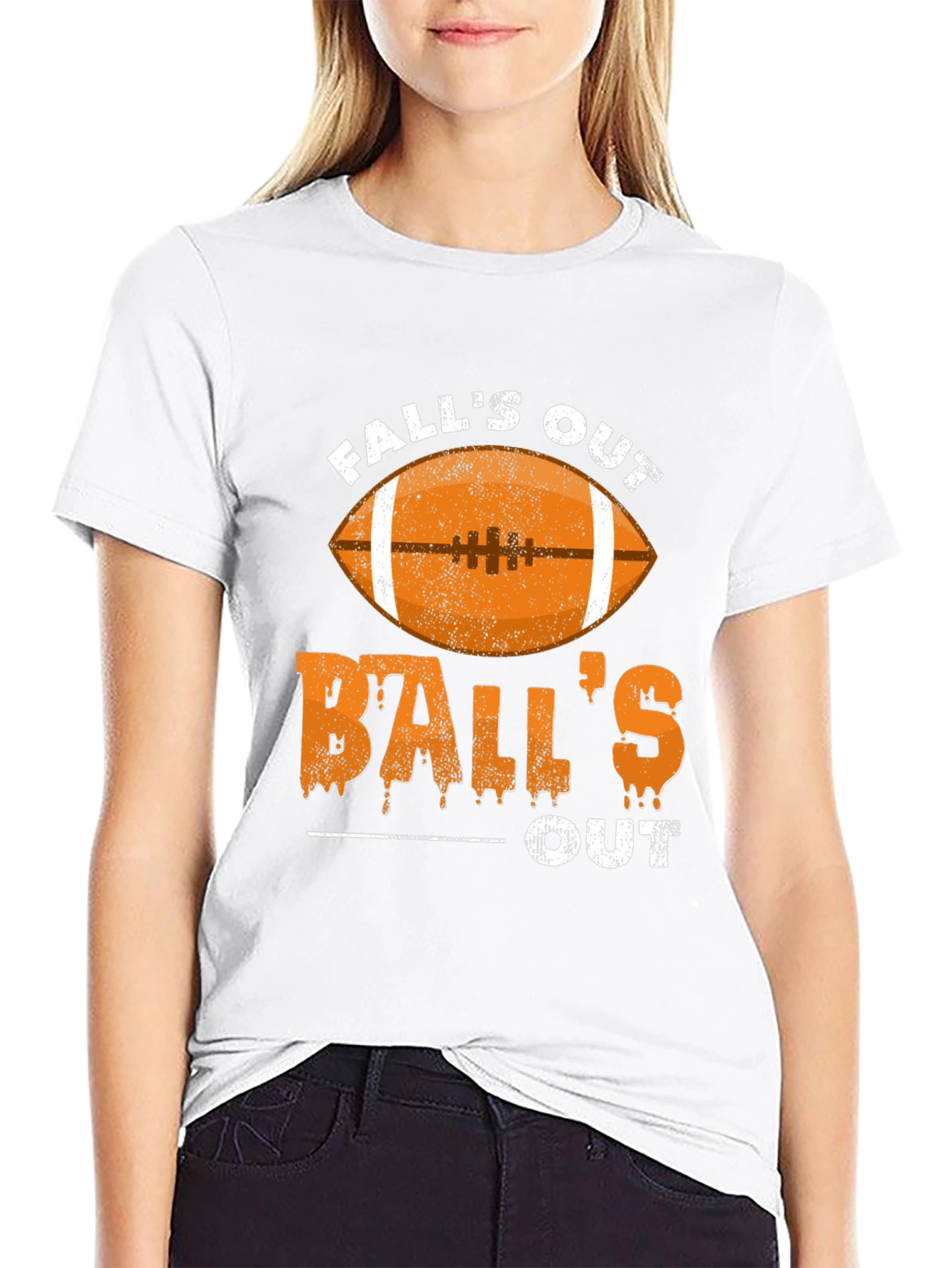 Falls Out Balls Out Football T-Shirt
