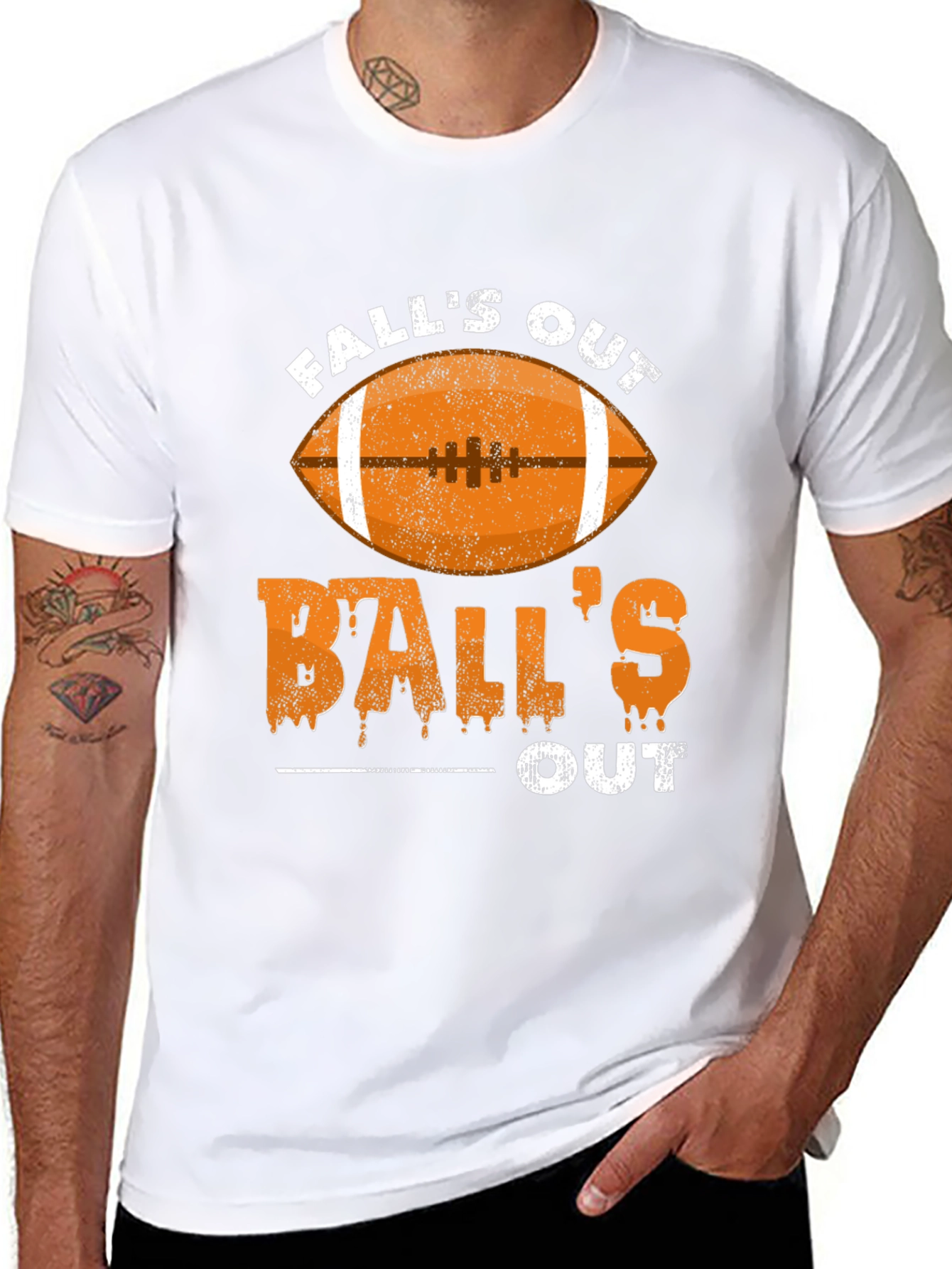 Falls Out Balls Out Football T-Shirt
