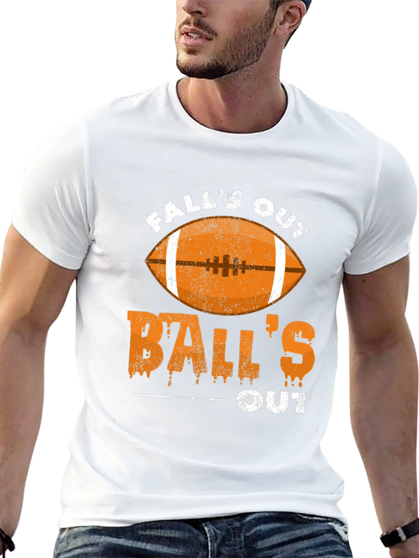 Falls Out Balls Out Football T-Shirt