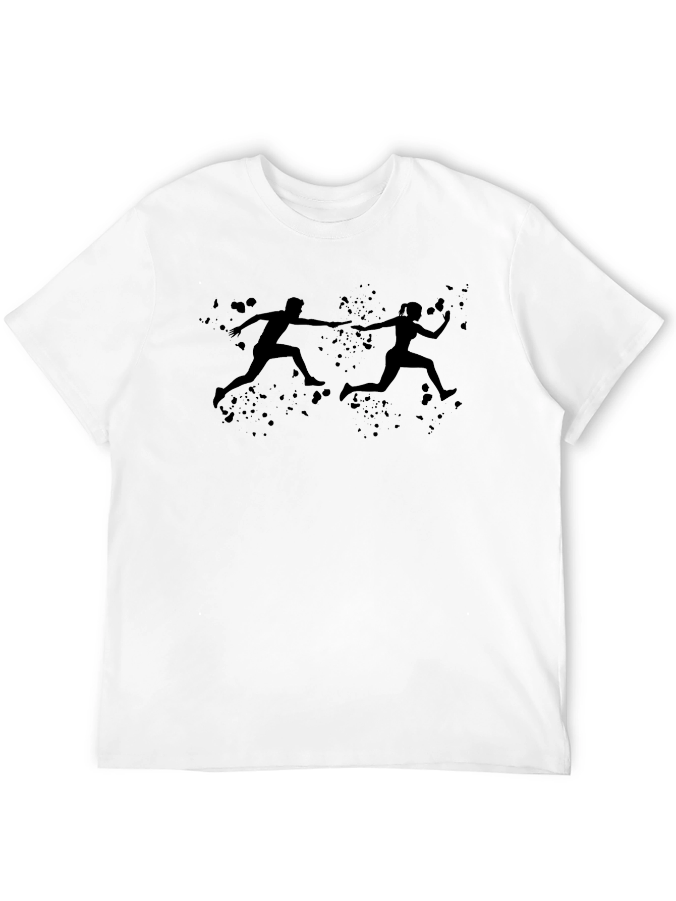 Running Relay Team Black T-Shirt
