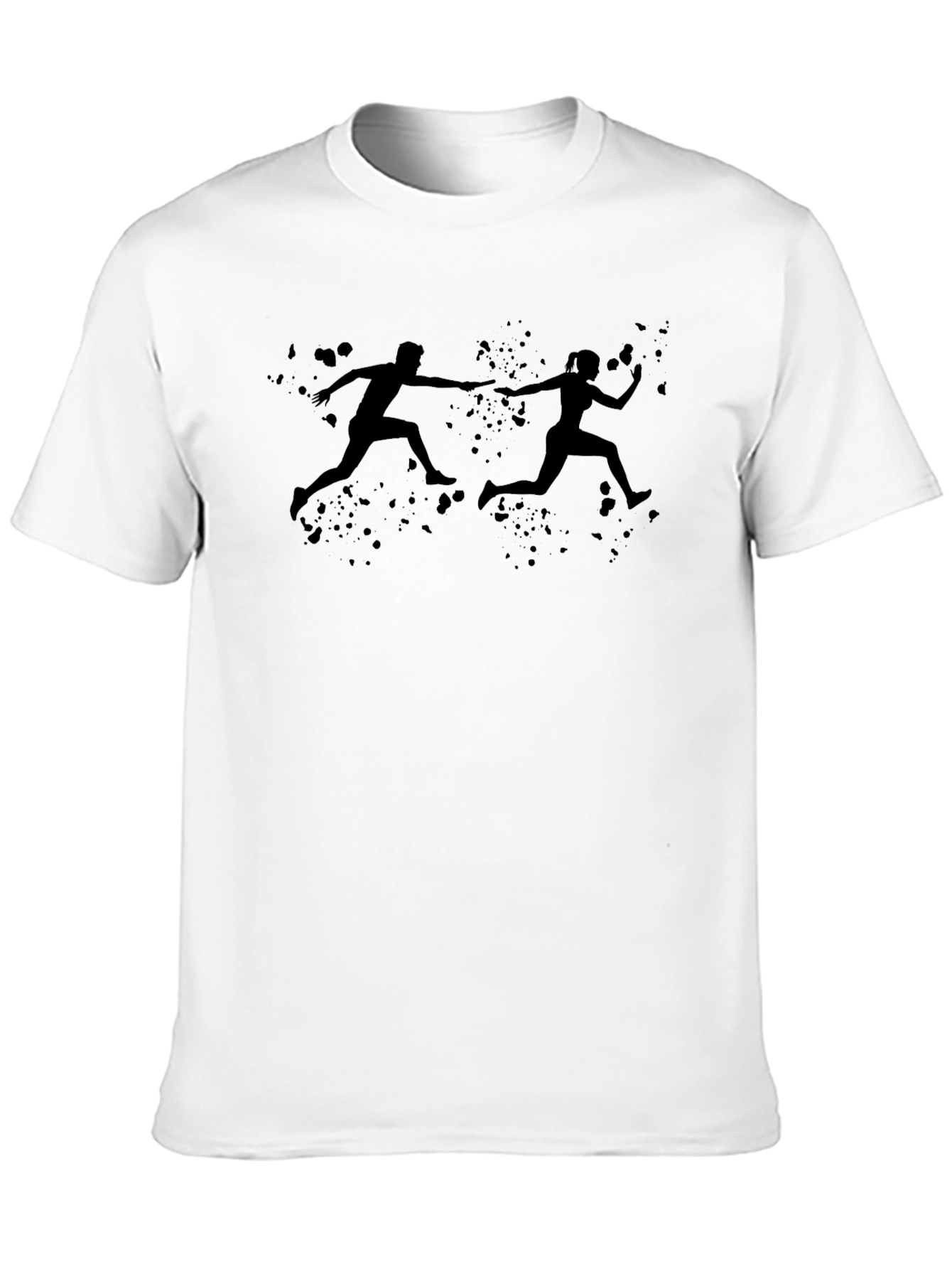 Running Relay Team Black T-Shirt