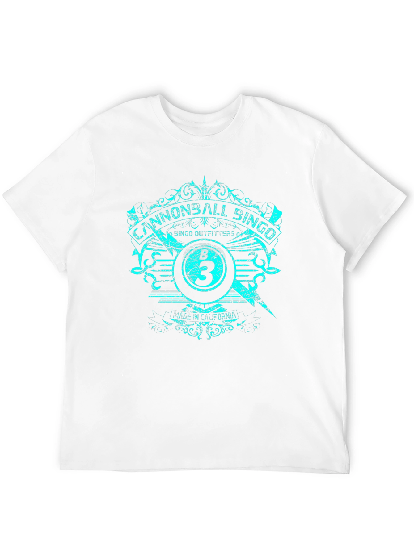 Cannonball Bingo Black T-Shirt with Graphic Design