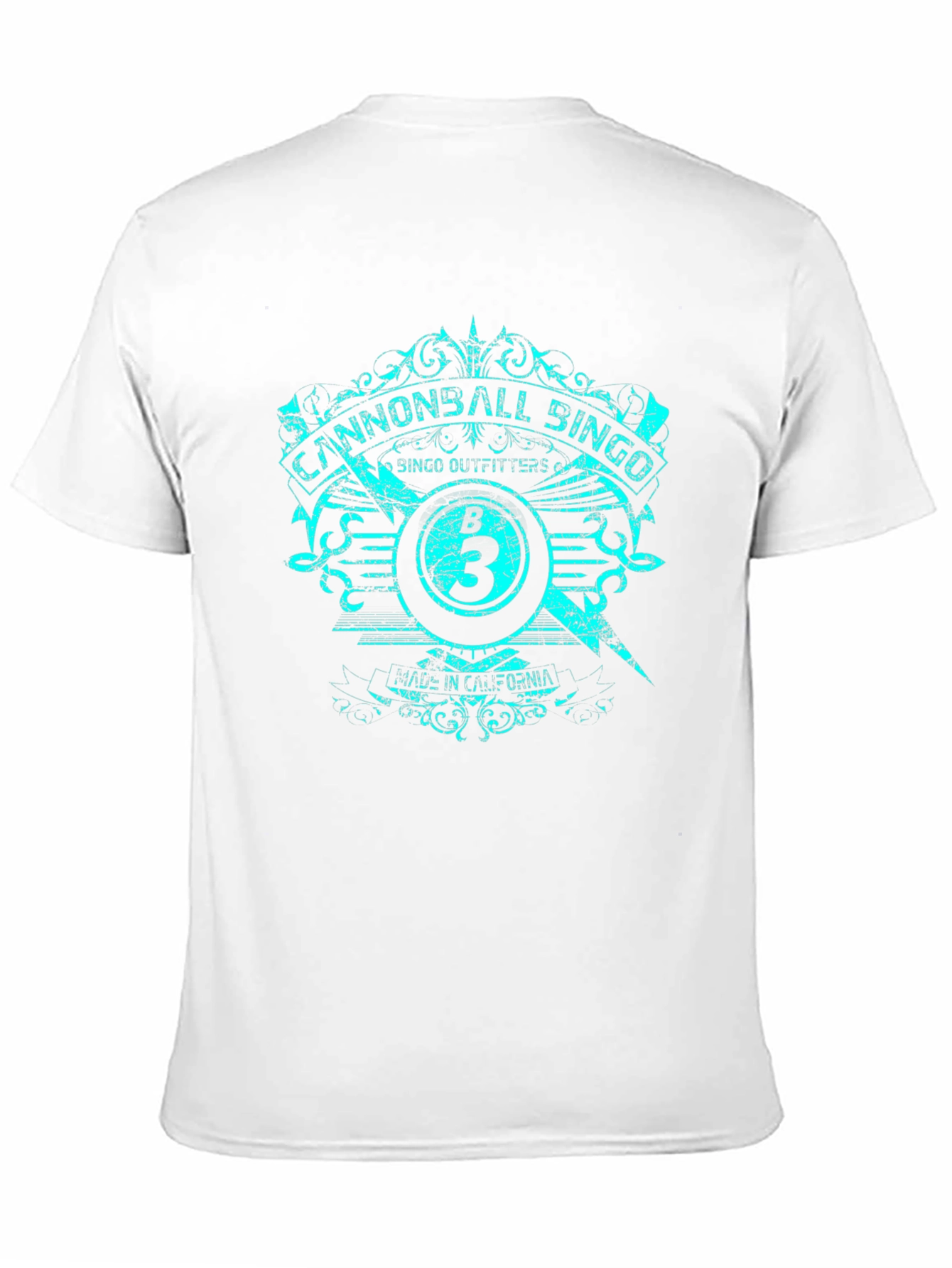 Cannonball Bingo Black T-Shirt with Graphic Design