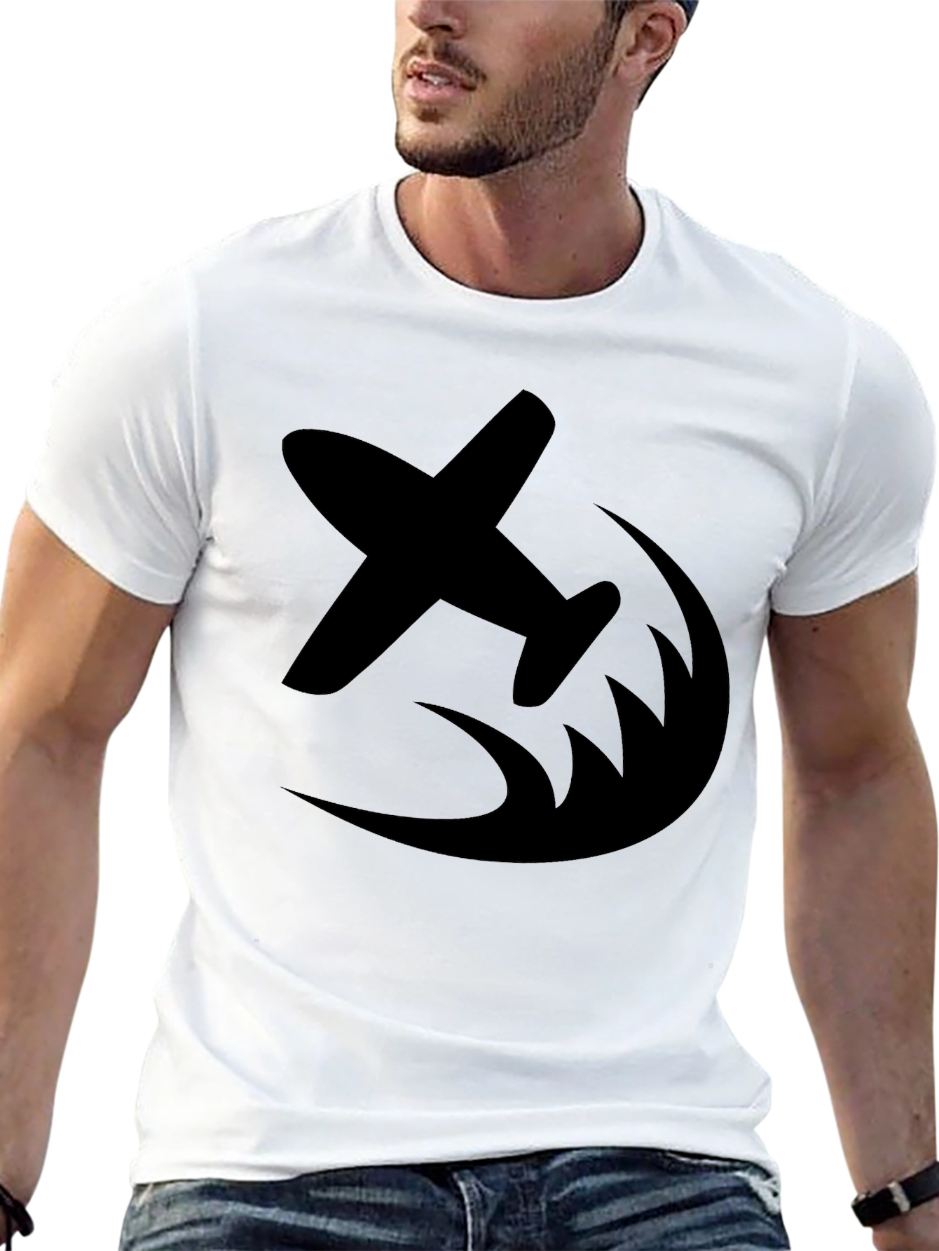 Airplane Graphic Tee - Fly High in Style