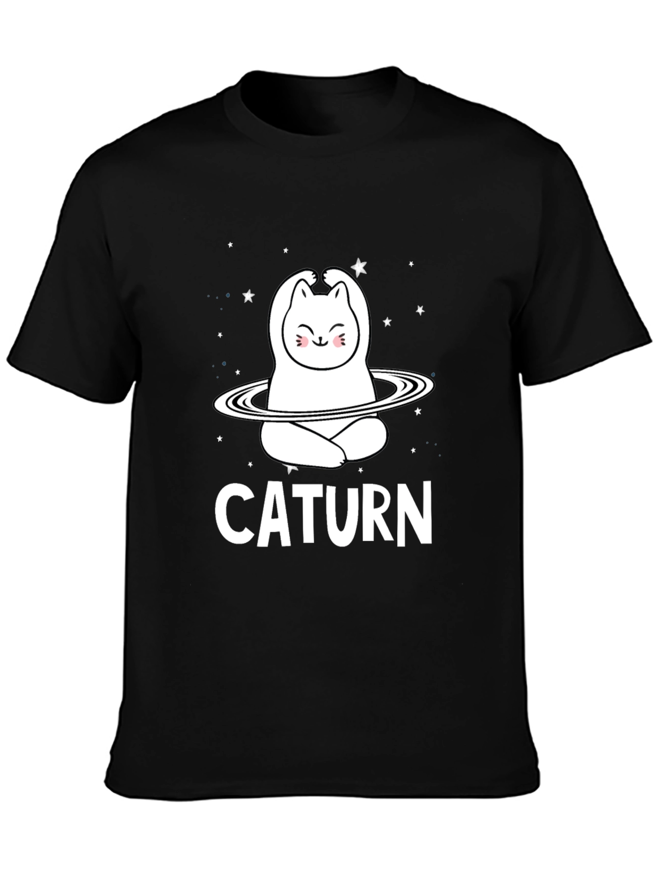 Caturm Cat Saturn T-Shirt - Space Kitty Tee