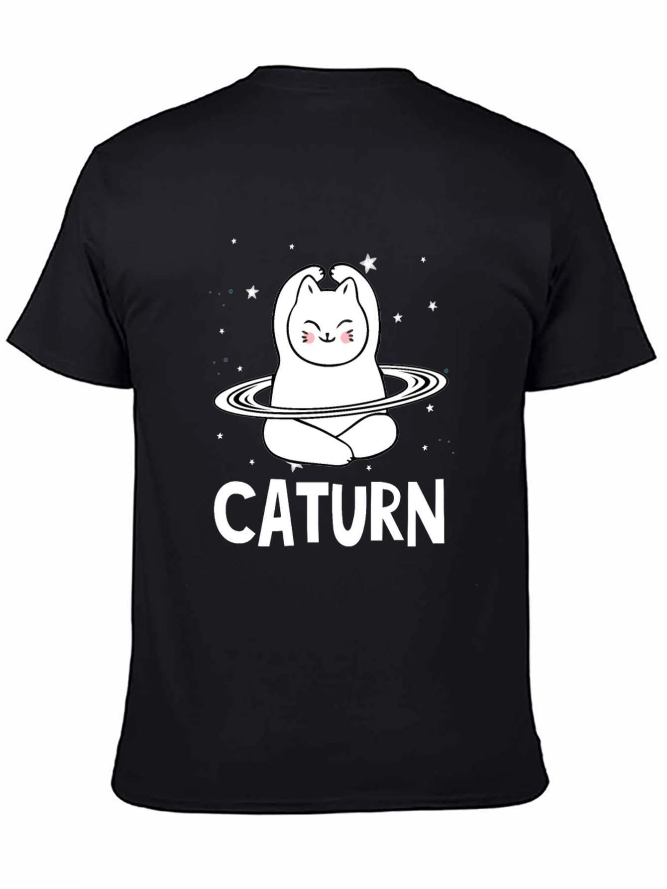 Caturm Cat Saturn T-Shirt - Space Kitty Tee