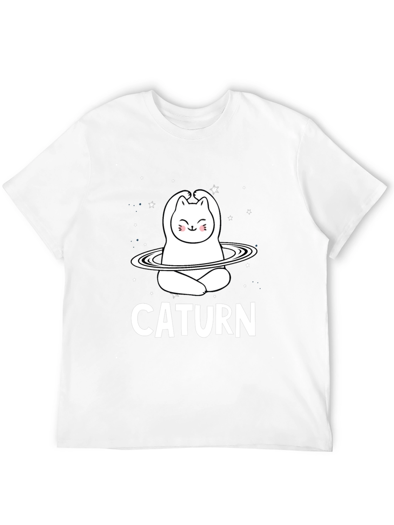 Caturm Cat Saturn T-Shirt - Space Kitty Tee