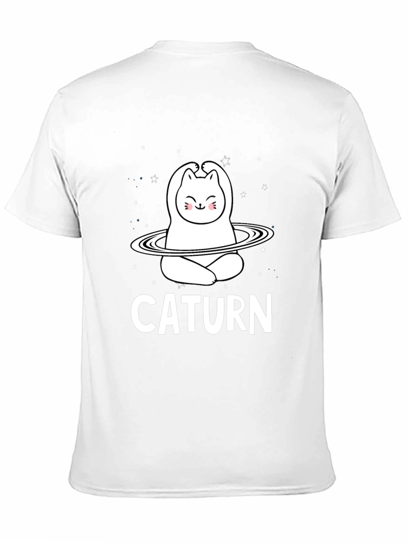Caturm Cat Saturn T-Shirt - Space Kitty Tee