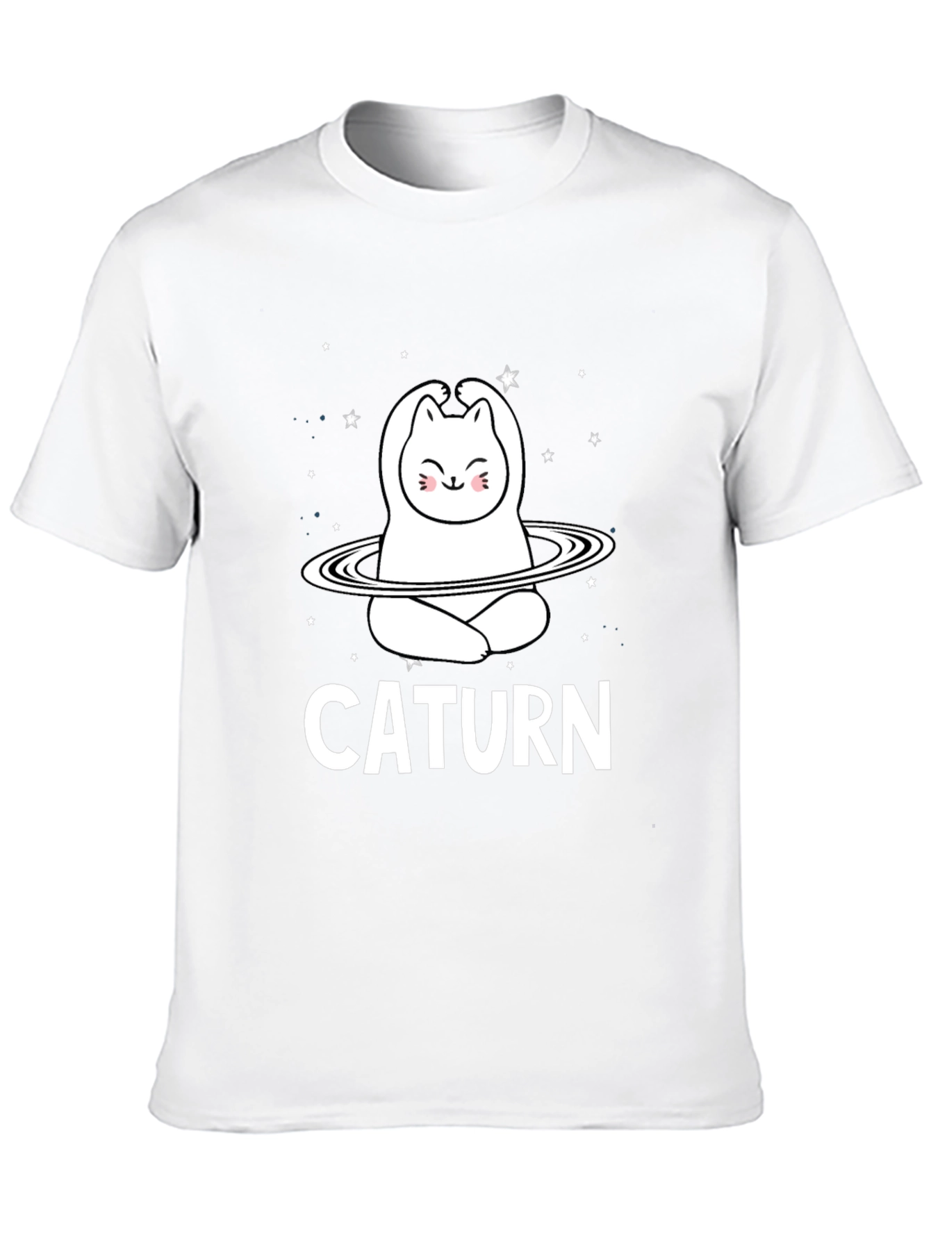 Caturm Cat Saturn T-Shirt - Space Kitty Tee