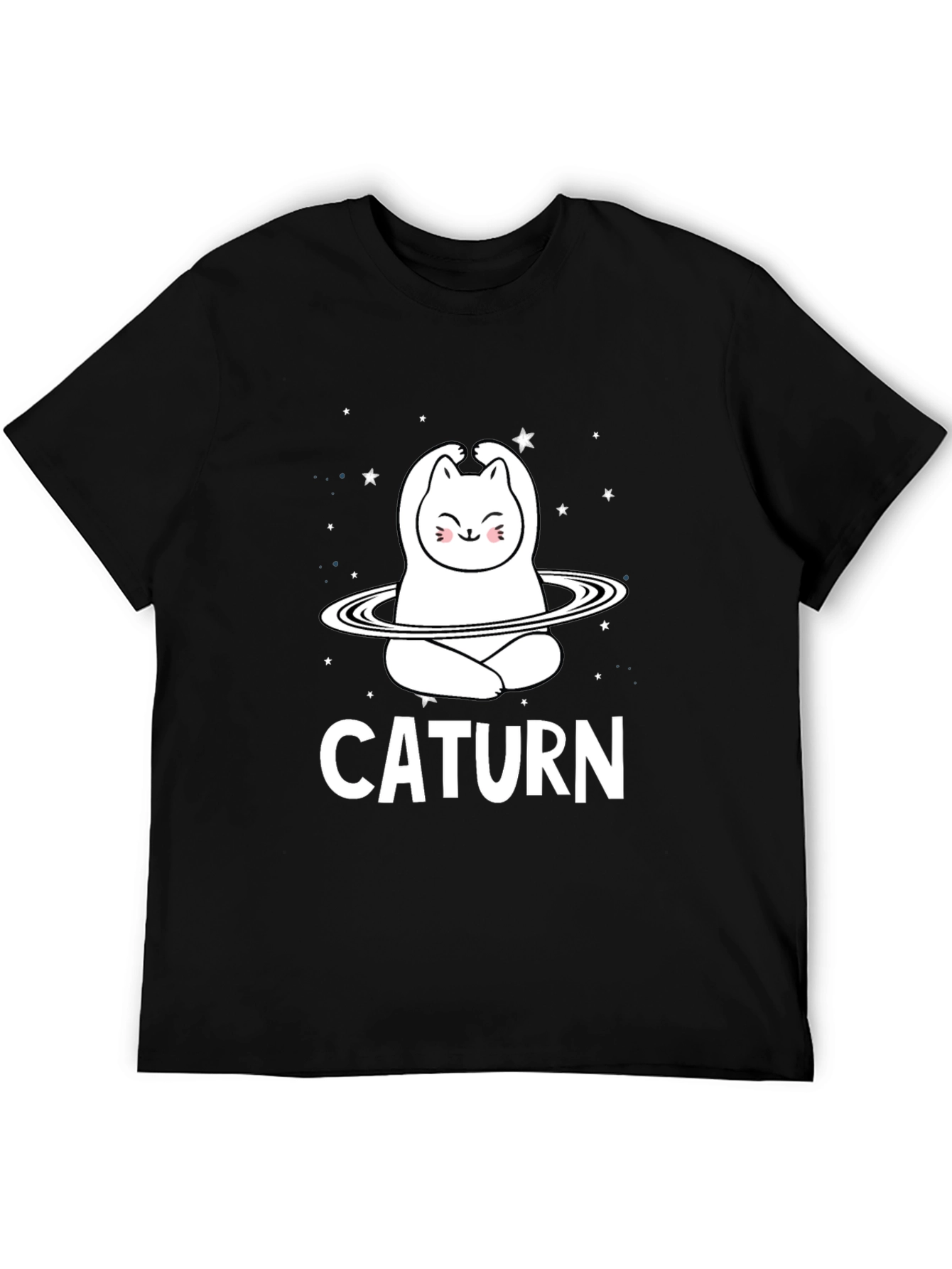 Caturm Cat Saturn T-Shirt - Space Kitty Tee